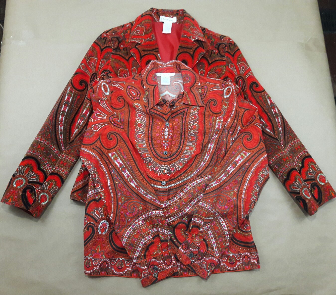 Isaac Mizrahi Womens Target Blazer and shirt, wild and crazy SMALL S
