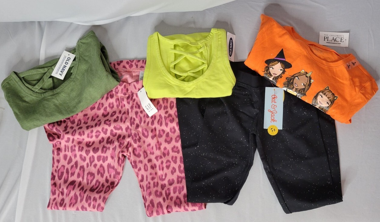Bulk Lot Of Clothes Size 6 Multi-Colored 5 Pieces New With Tags Free Shipping