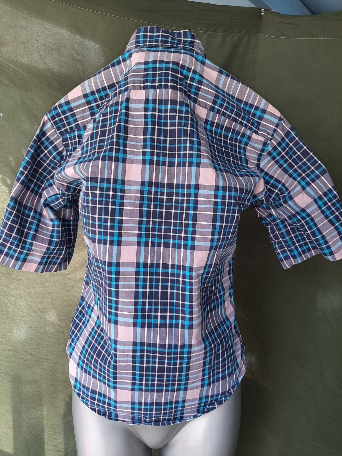 Lot Of 3 Western Style Plaid Button Up Tops All Size S