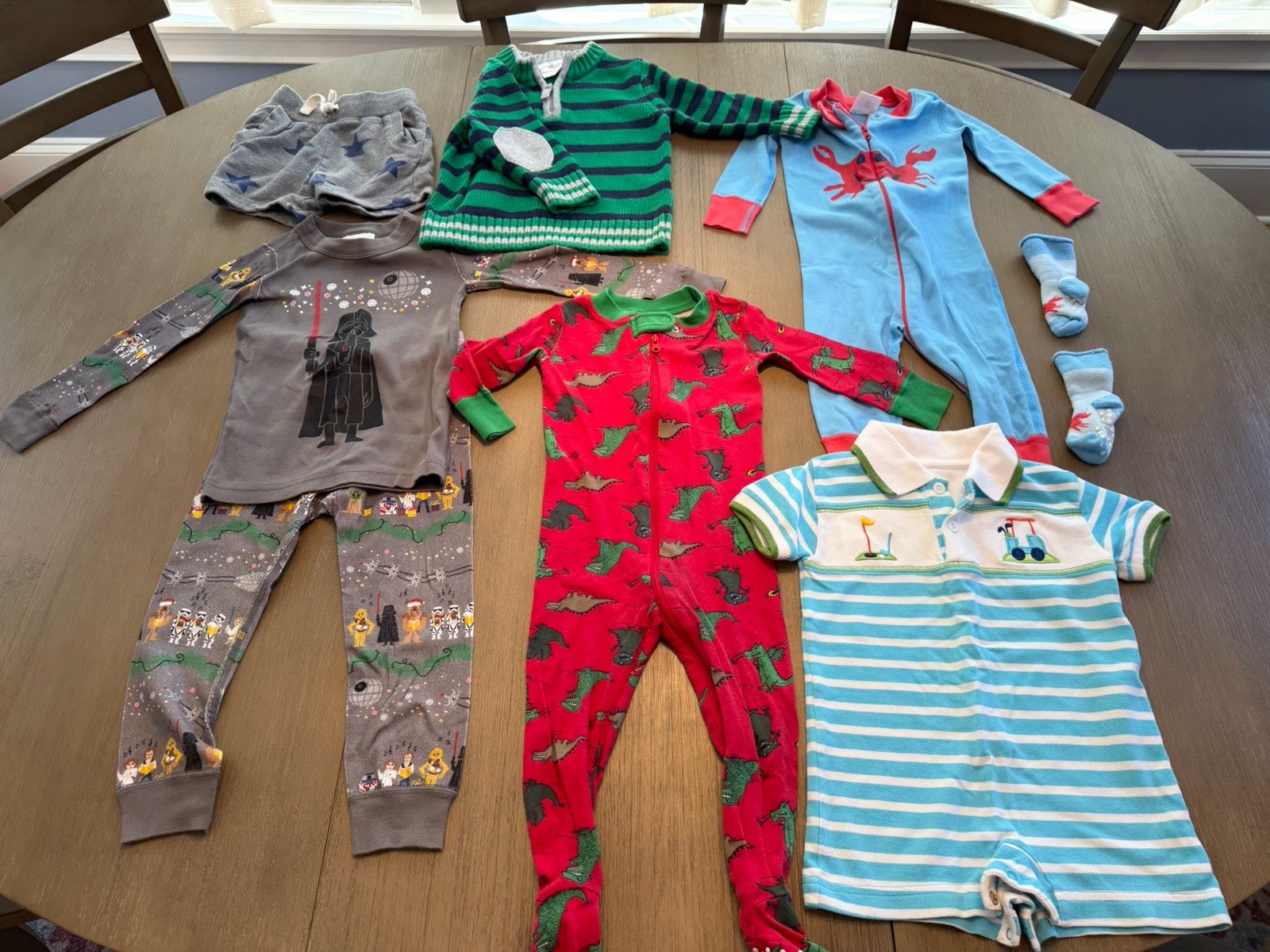 Hanna Andersson Lot – Sweater, Pajamas, Romper, Sleepers & Shorts – Cotton