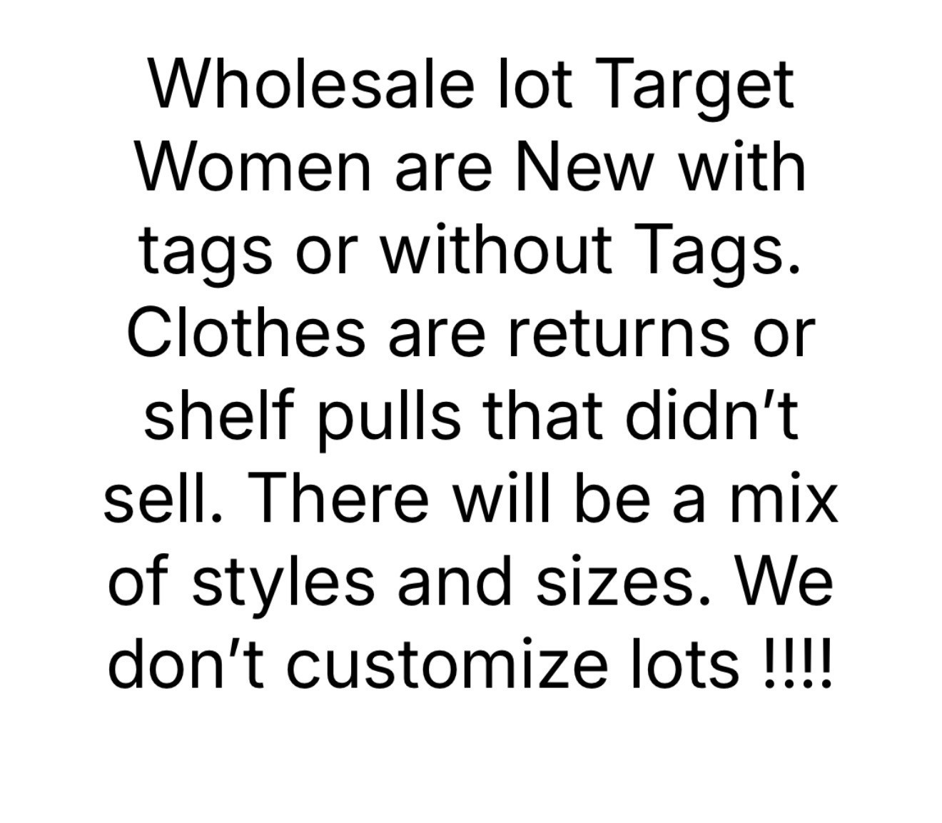 Target Women Wholesale Clothing Resale Lot Assorted Sizes Styles 50 Pieces New