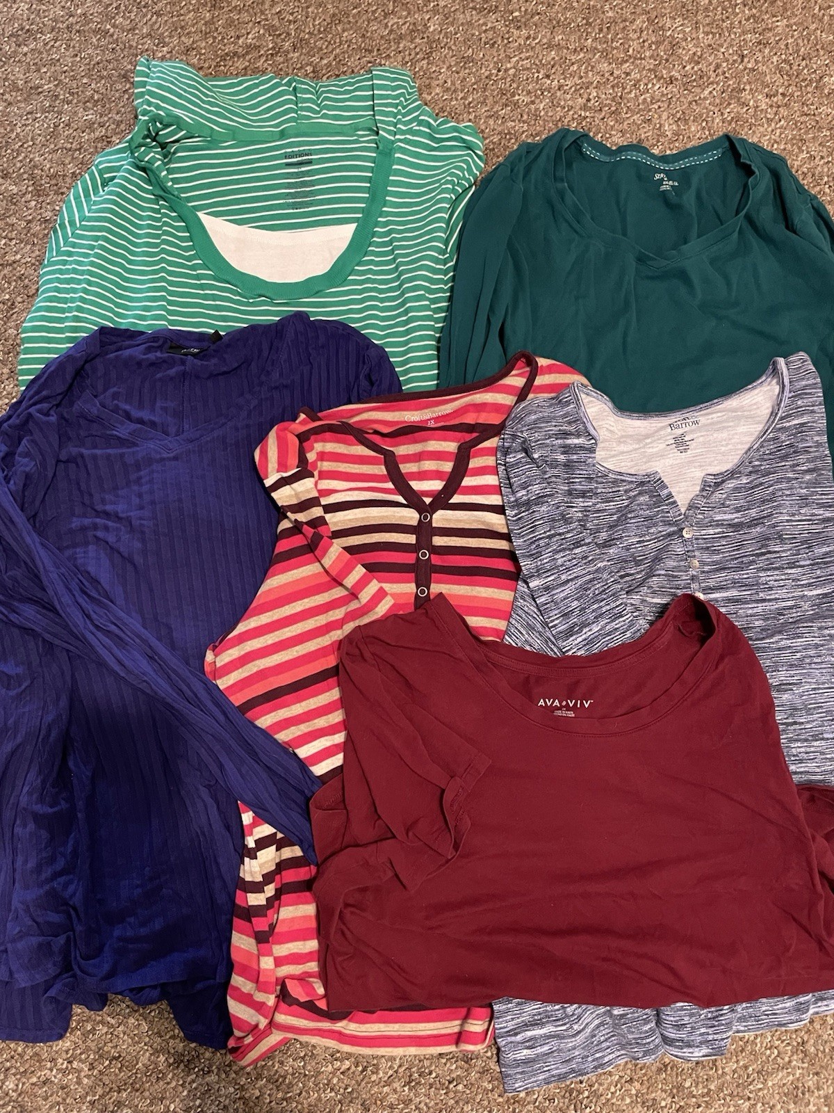 Women’s Top Lot 2x apt 9/croft & barrow/basic edition/st johns bay/ava