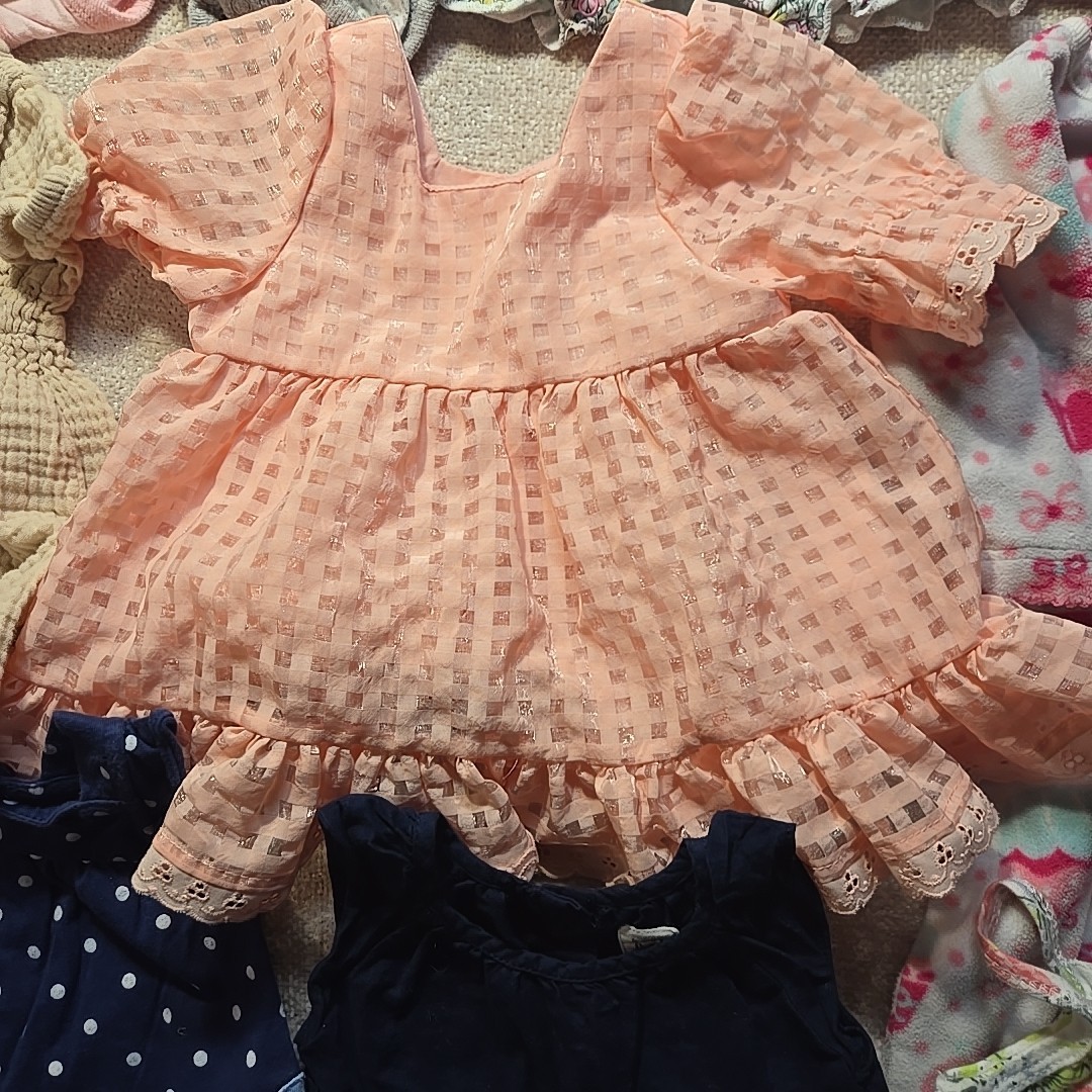 13PC Lot Of Girls Clothes 0-3 Months Various Brands