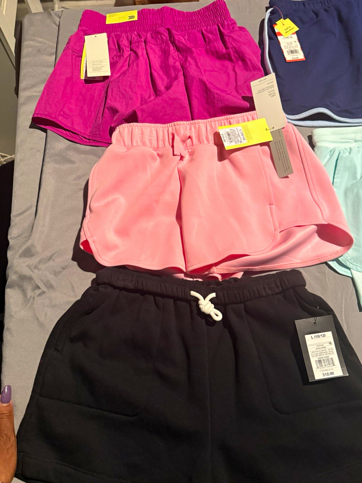 All in Motion Cat & Jack art class Girls L 10/12 Clothing Lot Shorts Tops Pants