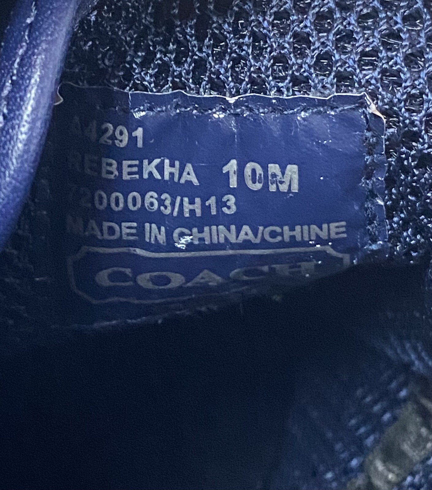 COACH REBEKHA SUEDE/MET NAVY/MET VIOLET SNEAKERS Size 10 M