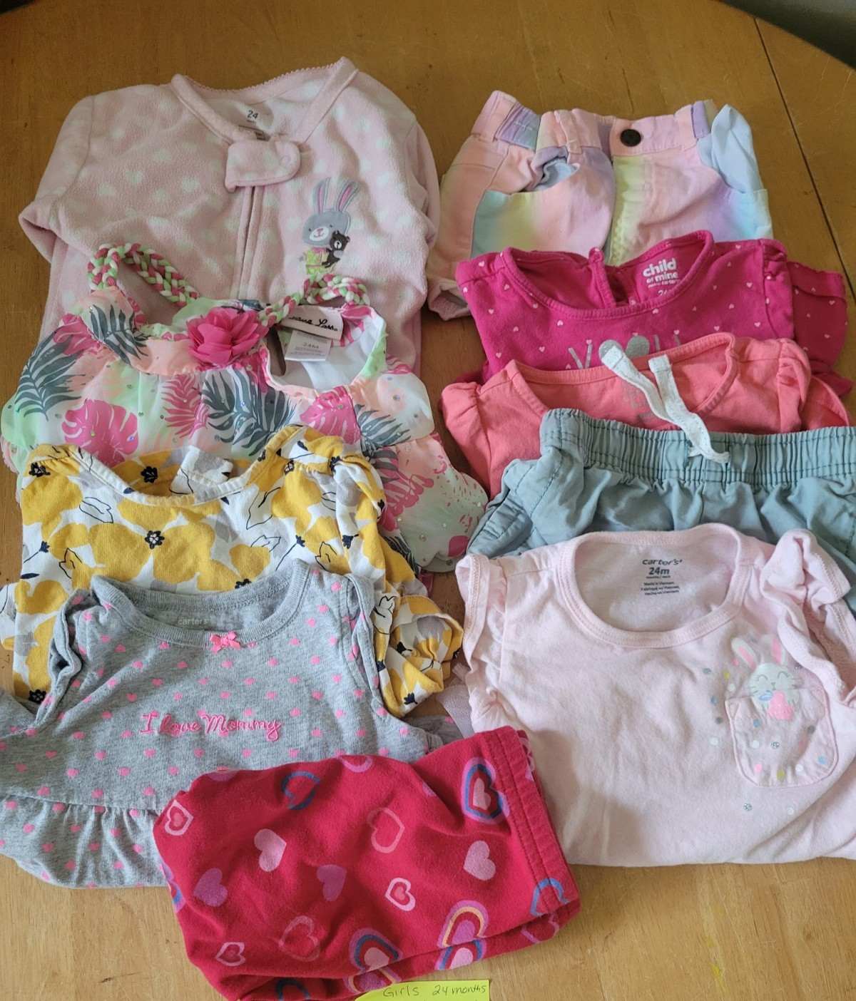 Toddler Girls 24 Months Multiple Color Misc Brands Mixed Clothes Lot of 10