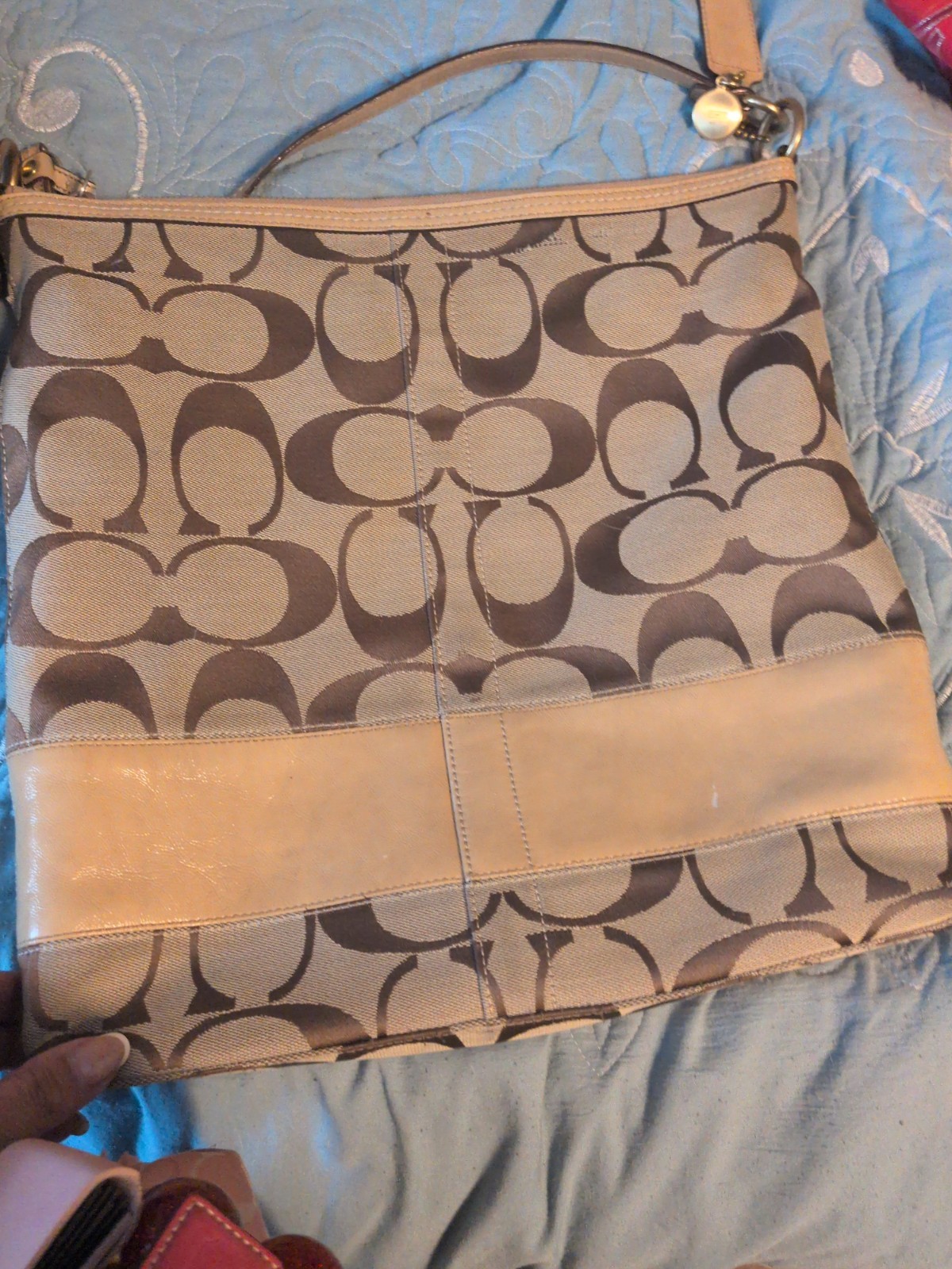 Coach Y2K Signature Canvas Purse Handbag Tote Shoulder Bag Mixed Lot of 4