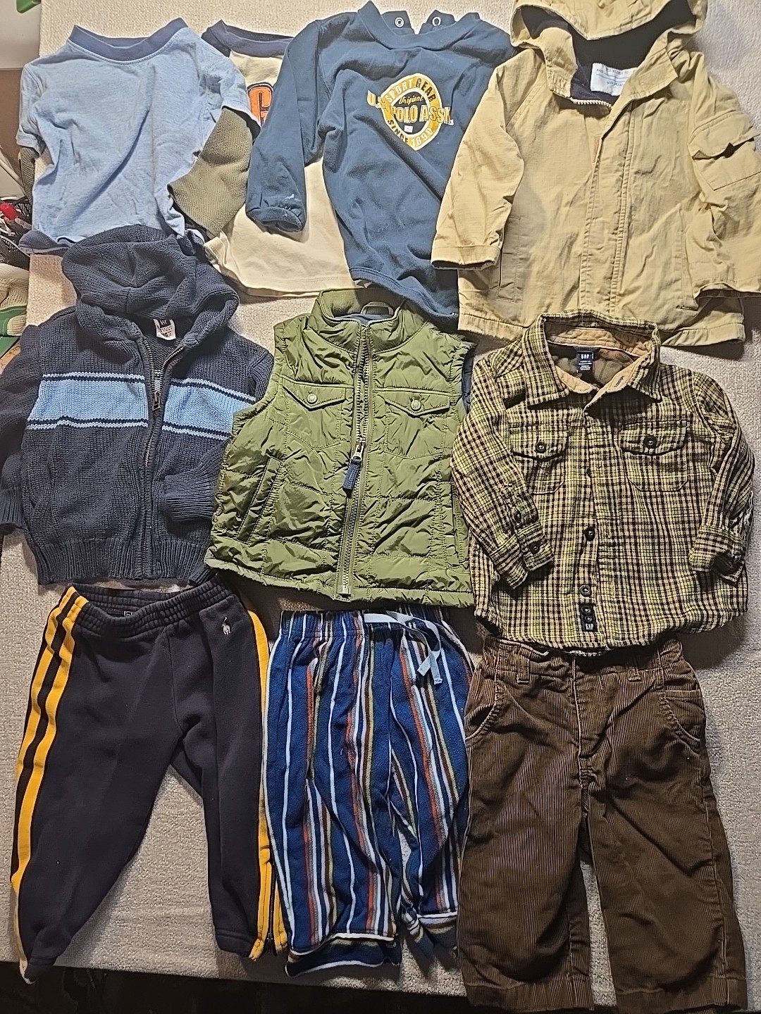 10 Pc Y2K Lot Of Boys Clothes 18-24 Months Gap, Polo Ralph Lauren