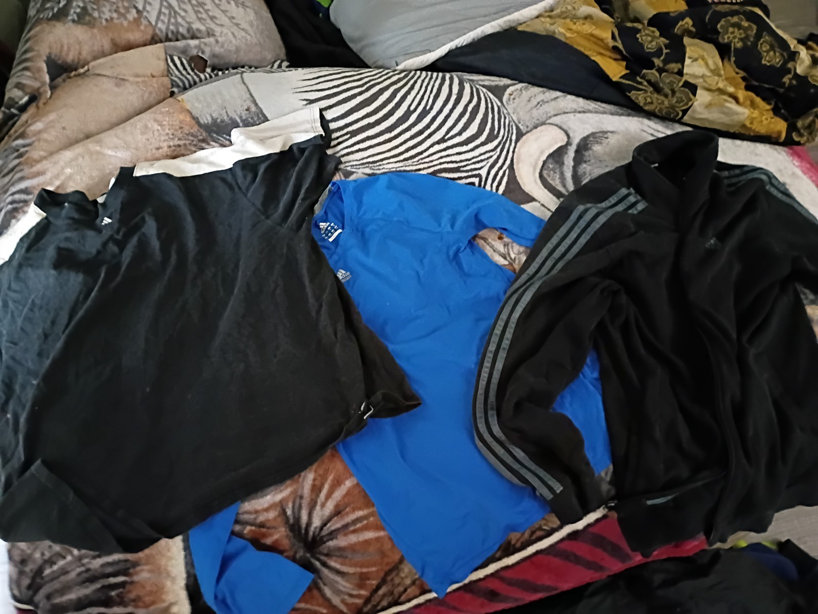adidas Mixed Activewear Lot Jackets Sweatshirts Tops Black Blue Pink Gray