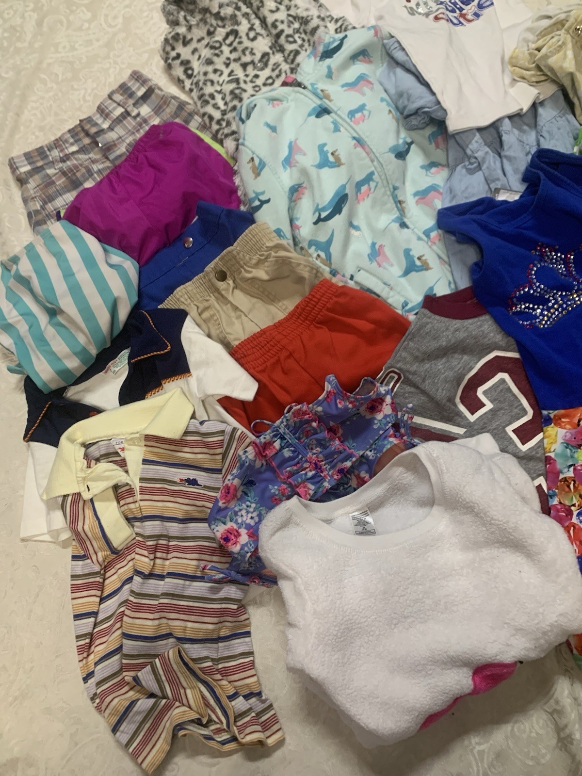 Lot of 18 Girls Clothes Fall/Winter/spring/Summer some VTG Mixed Sz 6-8