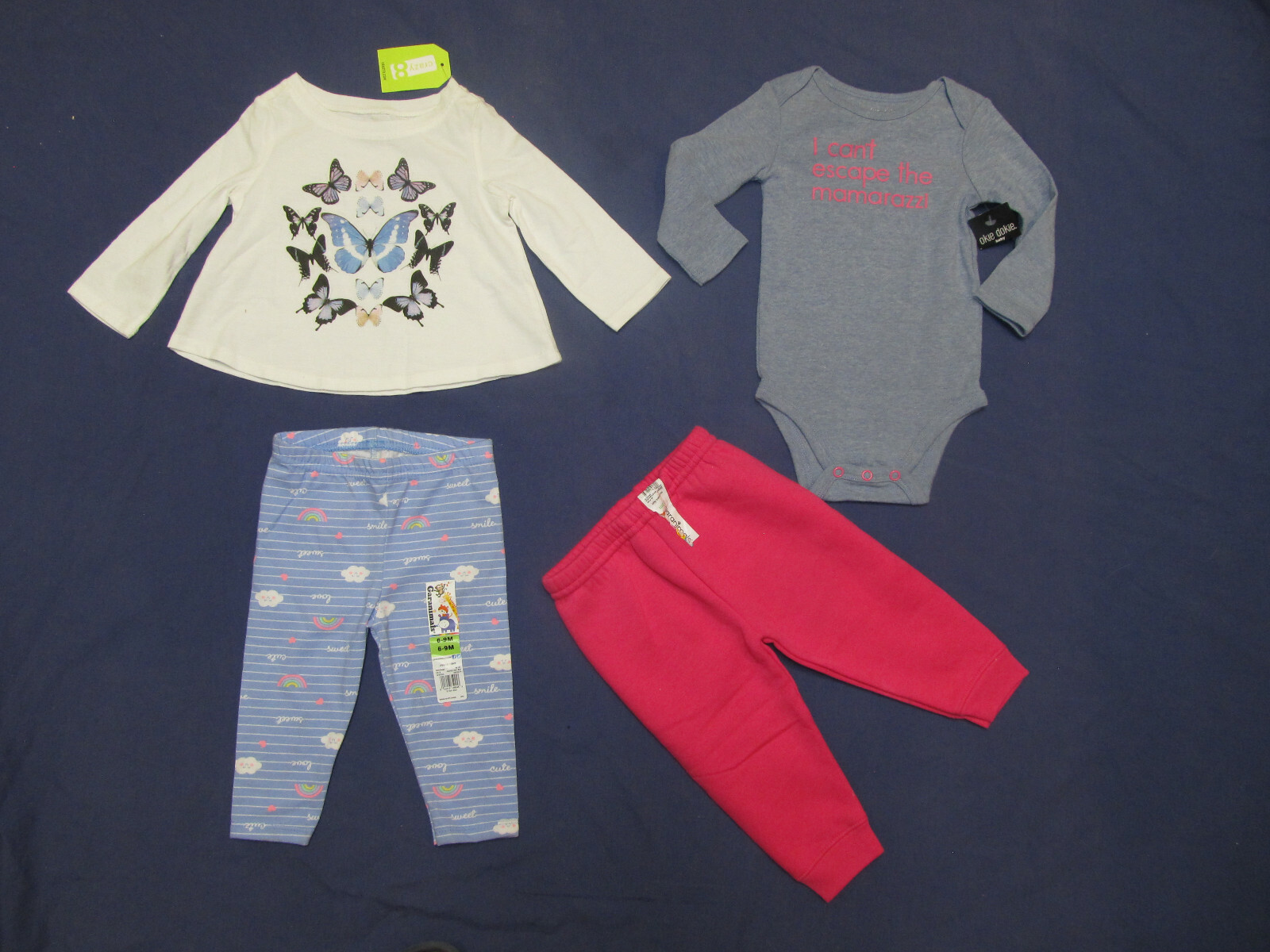 NWT Baby Girl &lsquo;s Clothes Lot 3 6 9 12 mns 35p Bee Butterfly Floral Summer Spring