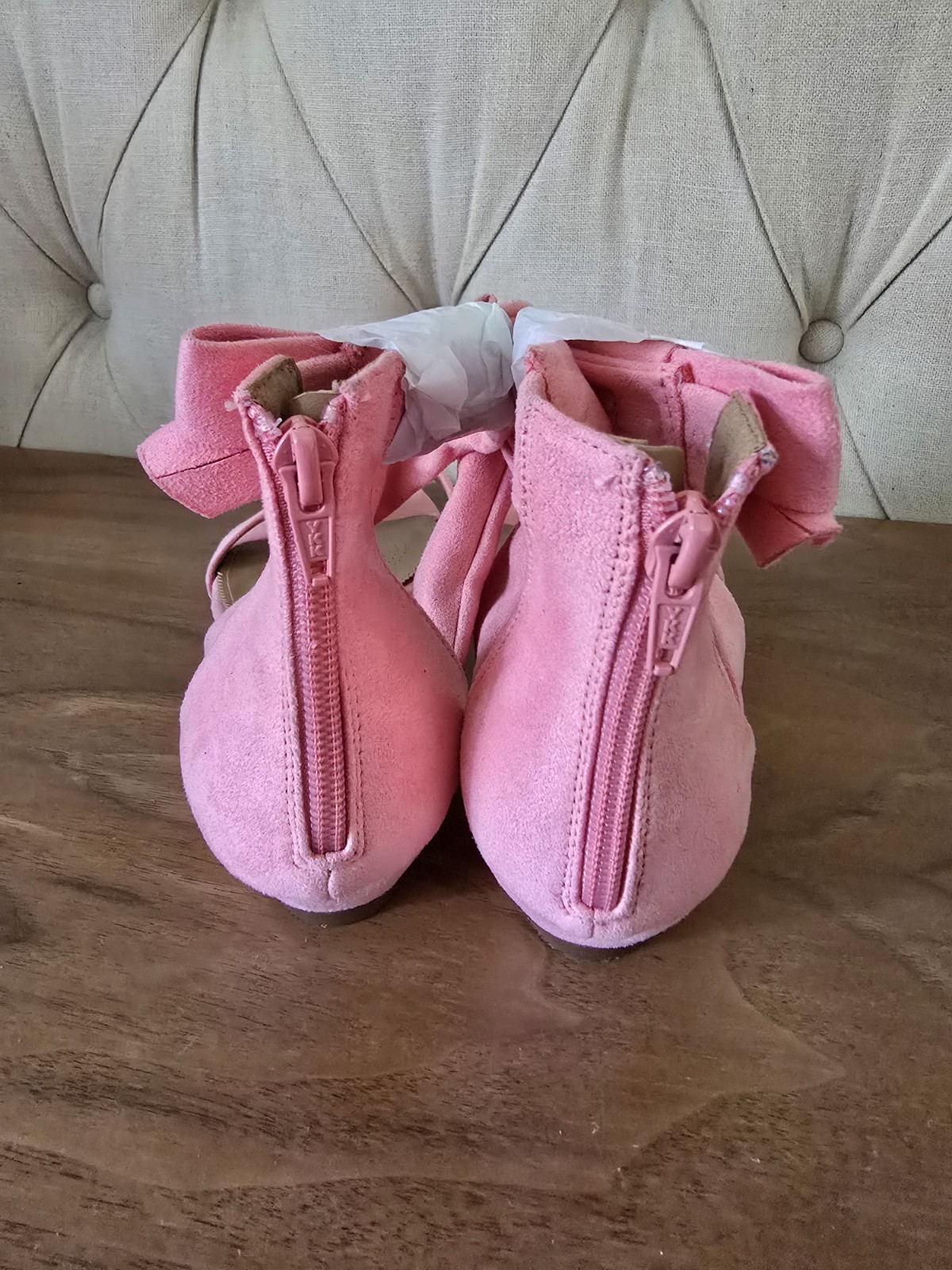 Pink Fashion Bundle – Croc Embossed Handbag, Sandals Size 11 WW & Sunglasses