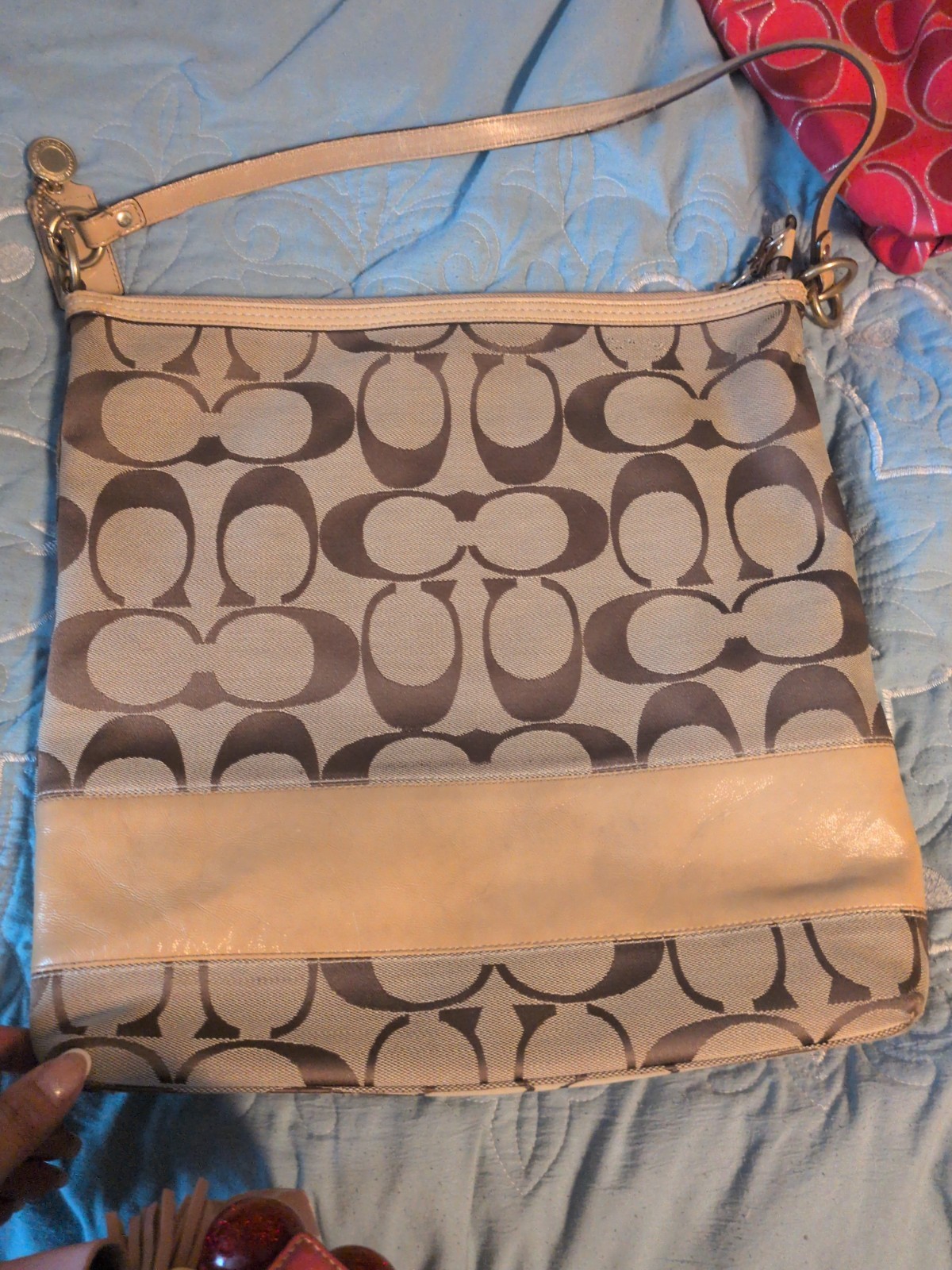 Coach Y2K Signature Canvas Purse Handbag Tote Shoulder Bag Mixed Lot of 4