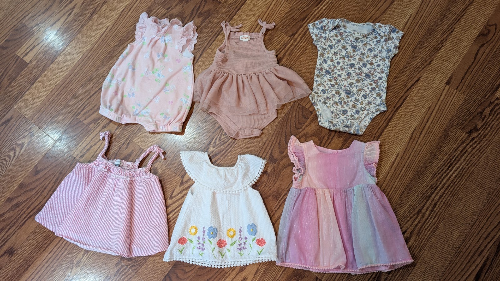 Baby Girls Lot 3-6M Cat&Jack Little Me Laura Ashley Carters Organic Excellent