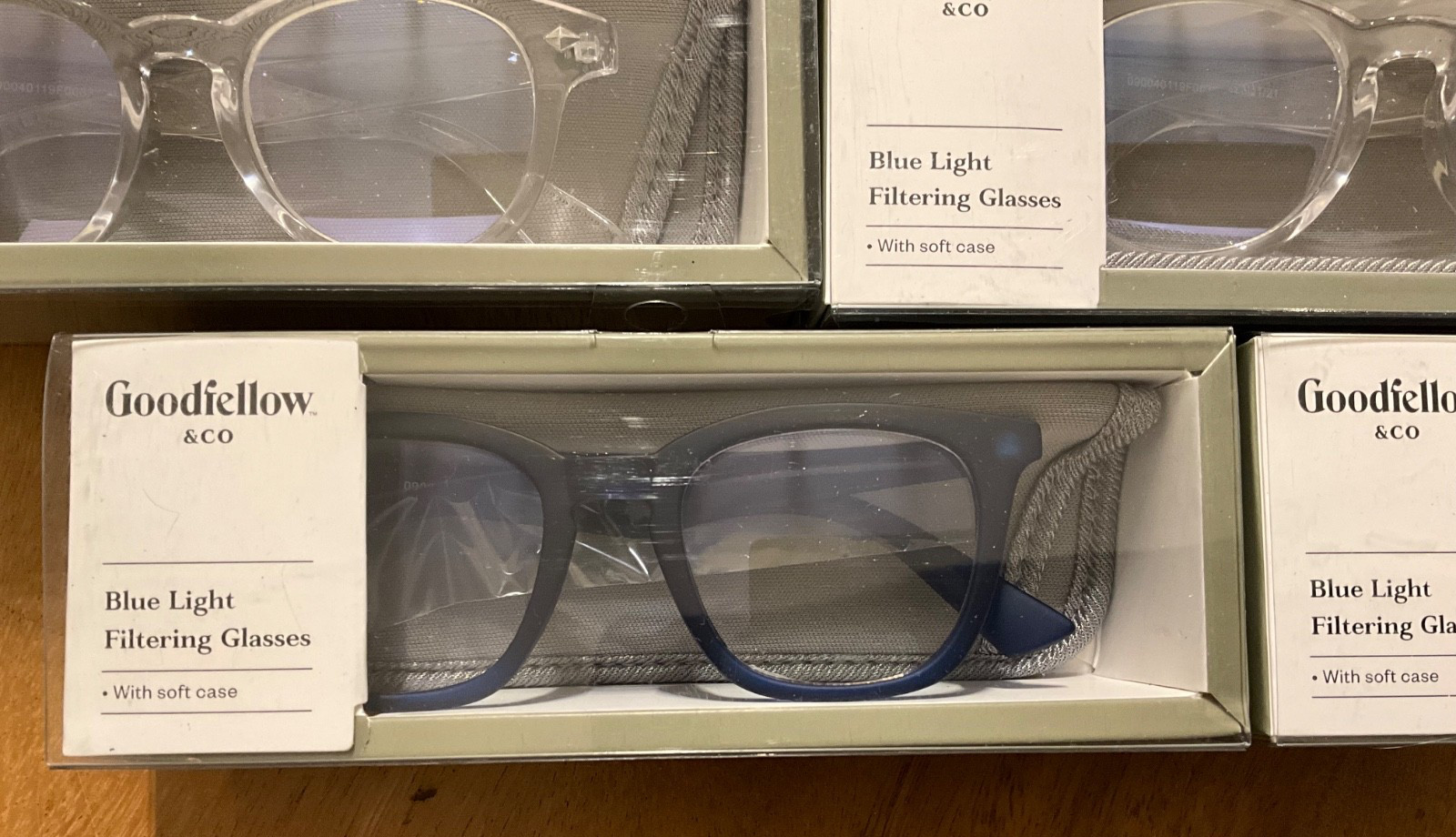 LOT OF 14 GOODFELLOW BLUE LIGHT FILTERING GLASSES MULTIPLE STYLES NIB NON PRE