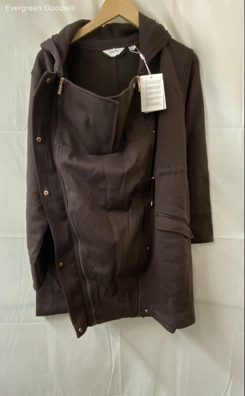 Seraphine Brown Zip Up Maternity Jacket Size Large Brand New With Tags
