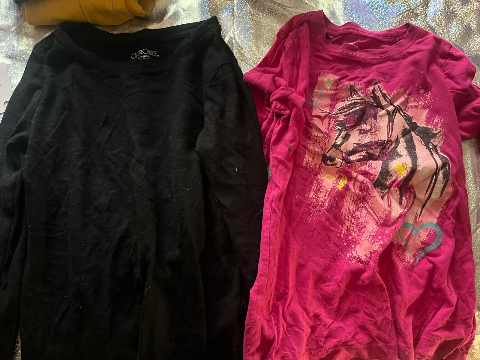 girls clothes lot size 6 7/8, several zip ups, tshirts,long sleeve ,few bottoms