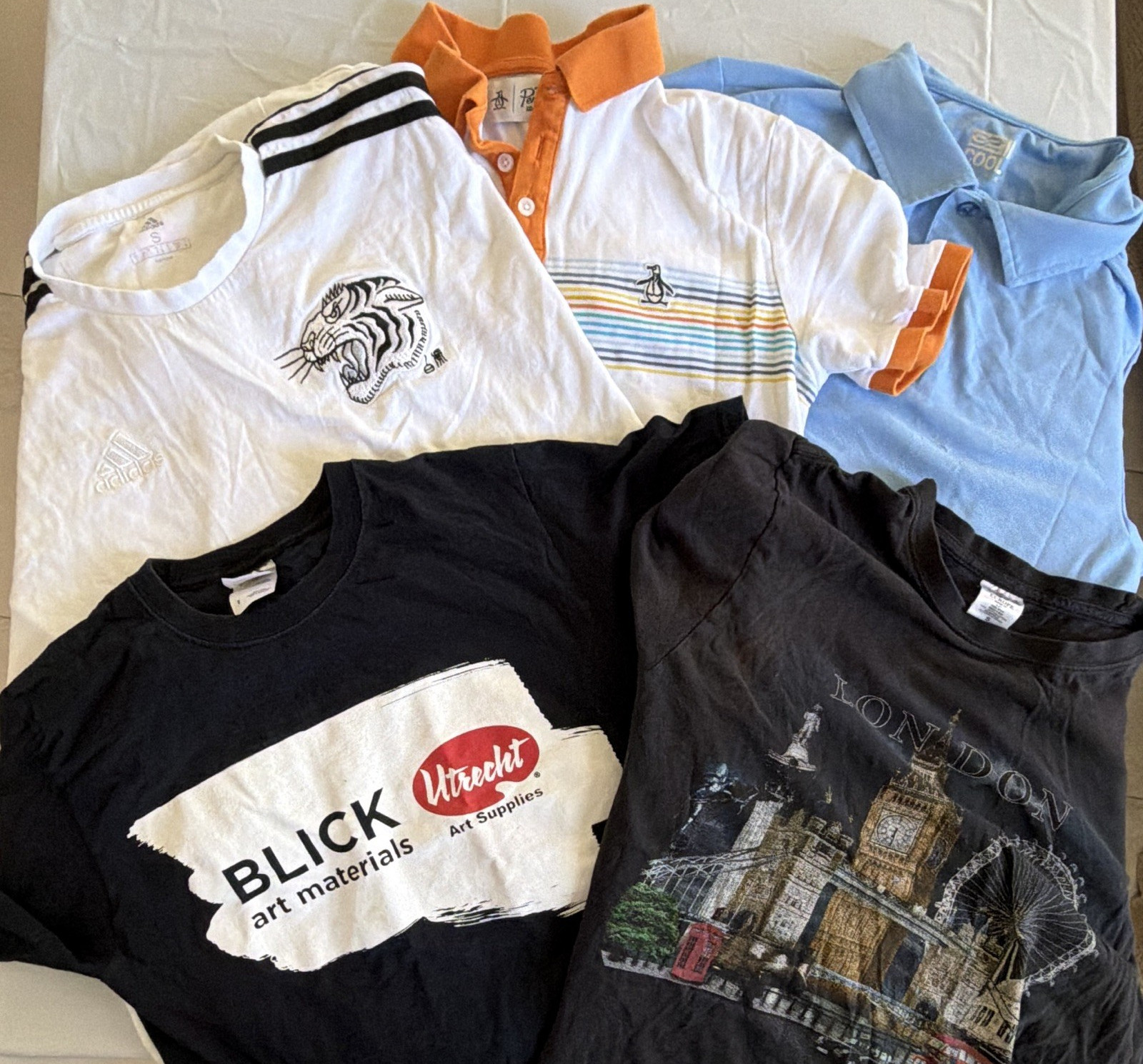 adidas, Fruit of the Loom, Original Penguin, 32 Degrees S 100% Cotton Shirts