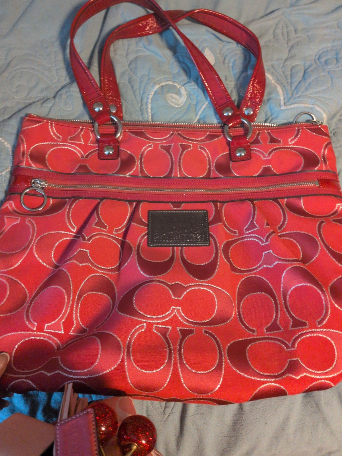 Coach Y2K Signature Canvas Purse Handbag Tote Shoulder Bag Mixed Lot of 4