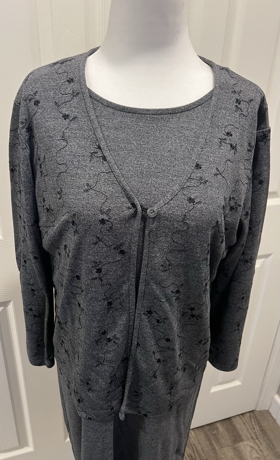 Talbots Petite Size Medium Dress With Cardigan Jacket