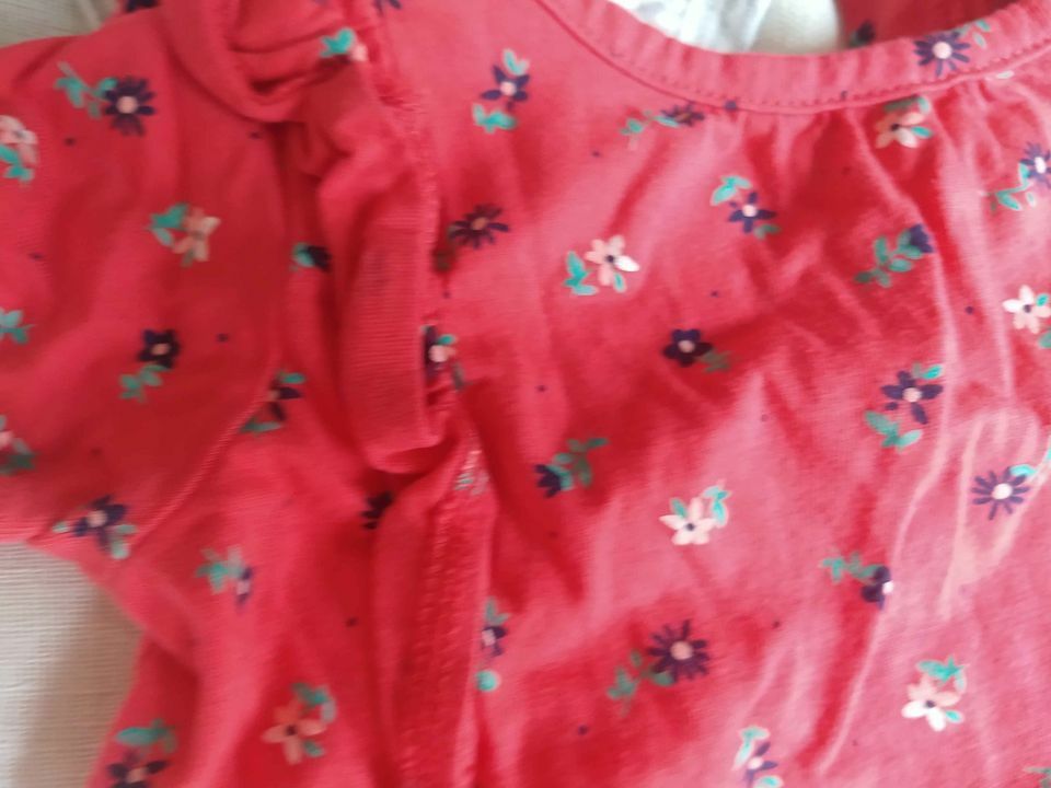 Three rompers and two pants size 24 months or 2T carter&rsquo;s and one gap