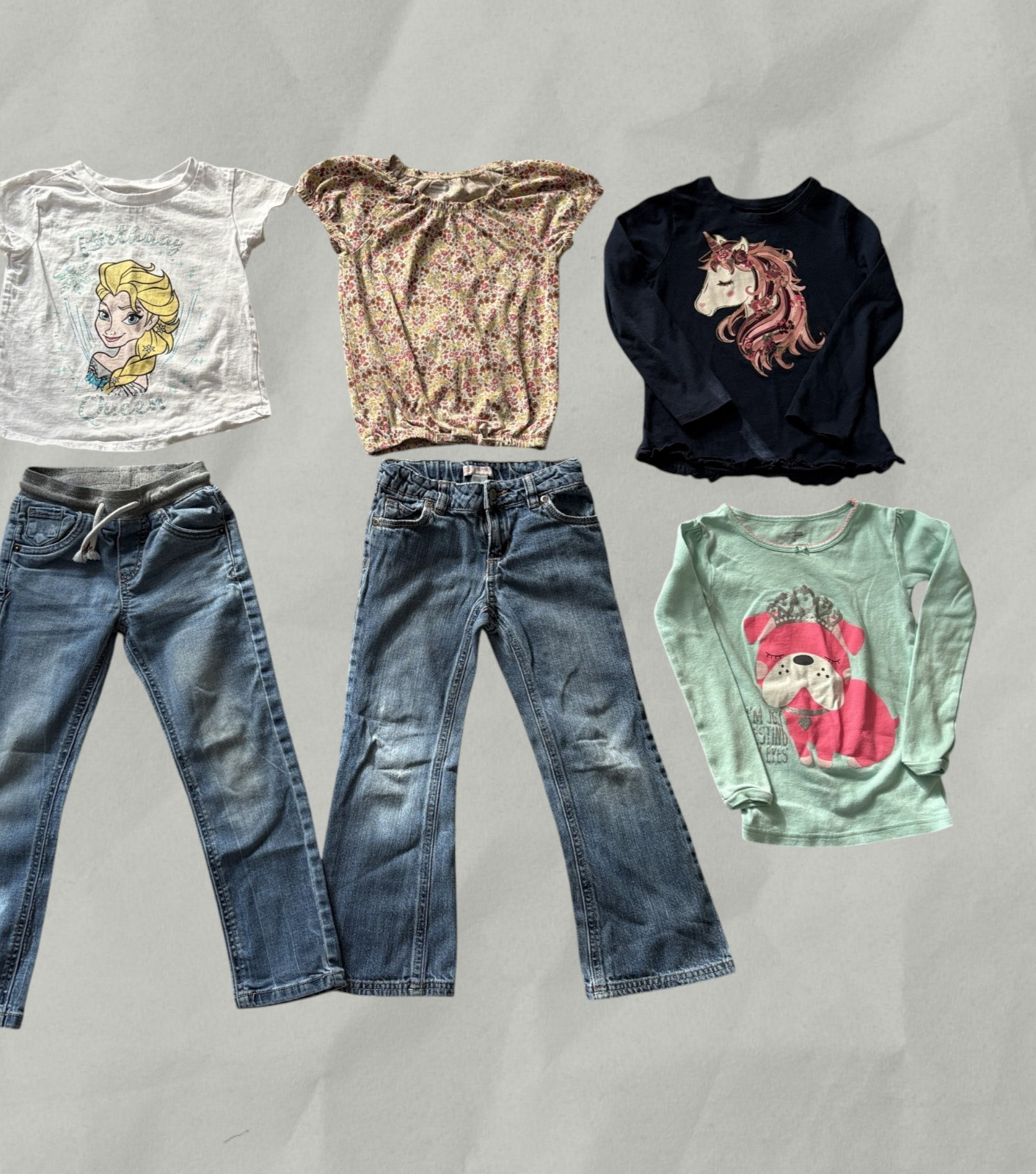 14 Piece Clothes Lot Girls 5T 5 Mixed Brands and Styles Old NAVY, Cat & Jack