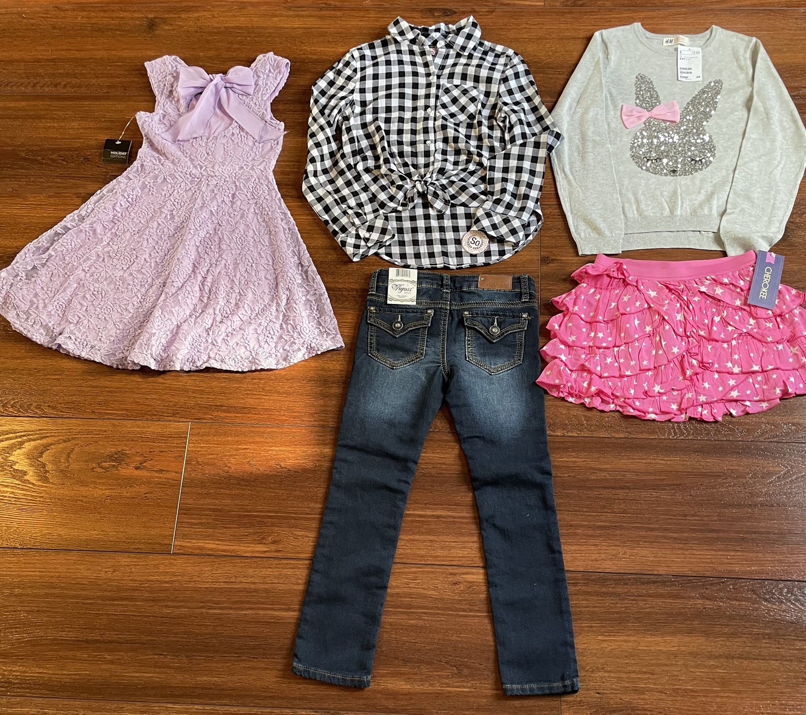 Girls Clothes 9 Piece Lot Size Small-6 medium 7-8 Mixed lots Gymboree H&M
