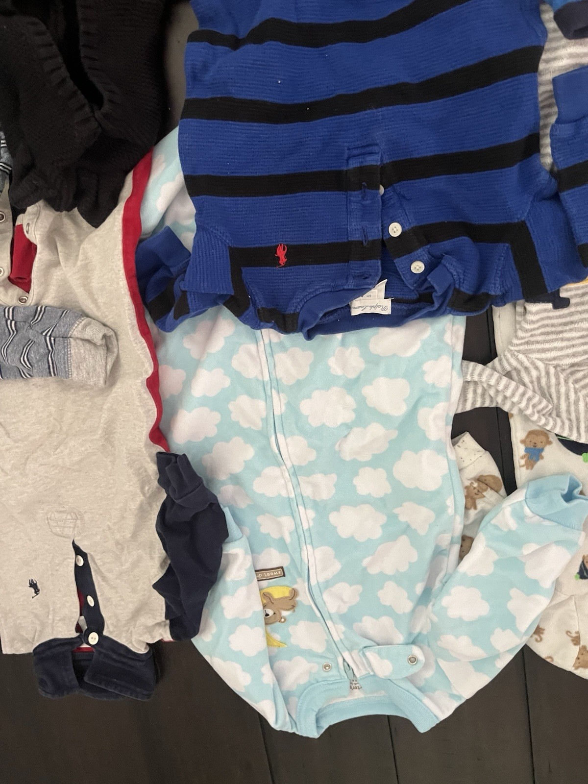 22 pc Baby Boys Clothes Lot Ralph Lauren Nike Carter Pants Shirt 0 3 6 9 months