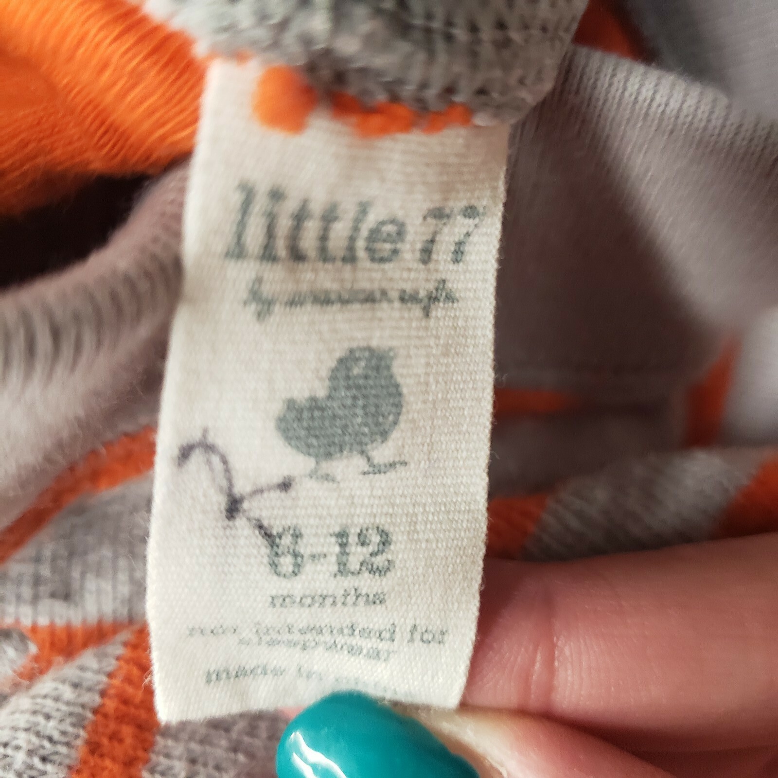 Little 77 Baby Clothes 6 months 6-9 Lot Of 3 distressed jeans orange rock roll