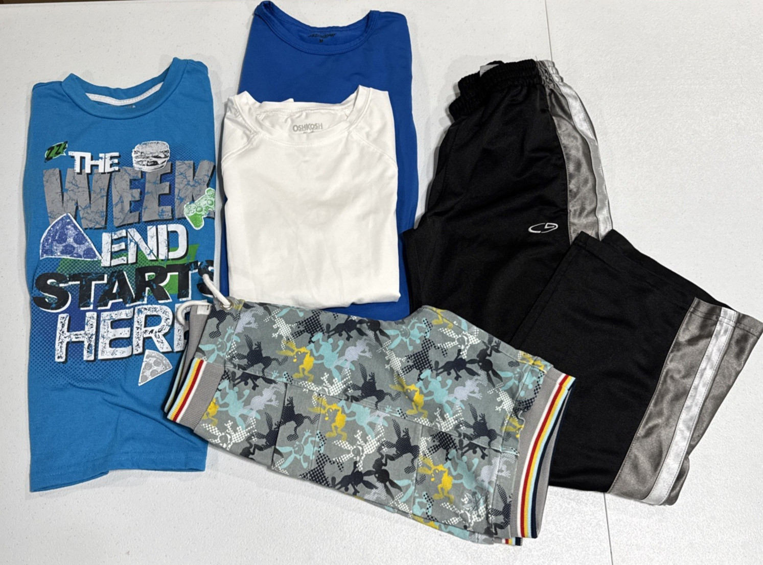Boys Clothes Size 8-10 Shirts, Sweatpants, Shorts Graphic Print Casual