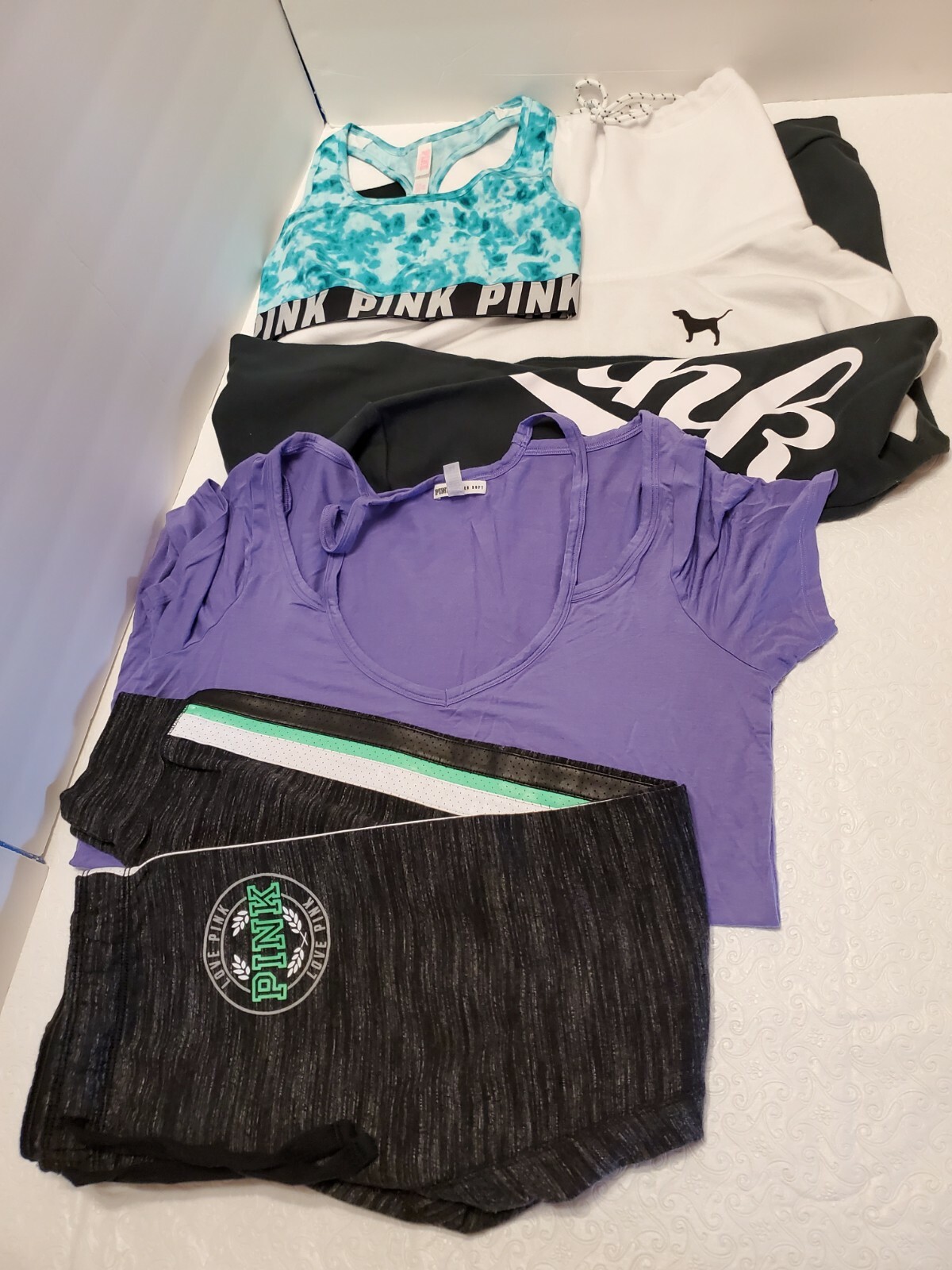 Victoria&rsquo;s Secret PINK Clothing Lot Womens Size Small Joggers Hoodie Tshirt