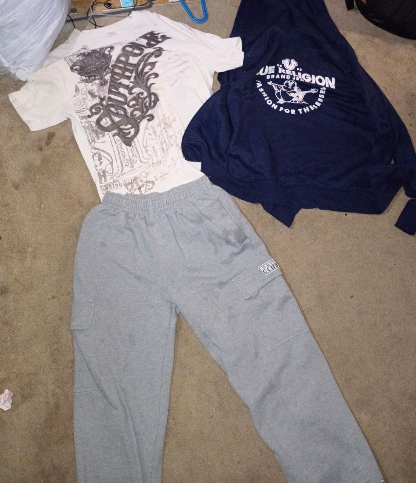 True Religion Southpole Righteous Graphic Outfits Lot L/G Skulls Buddha