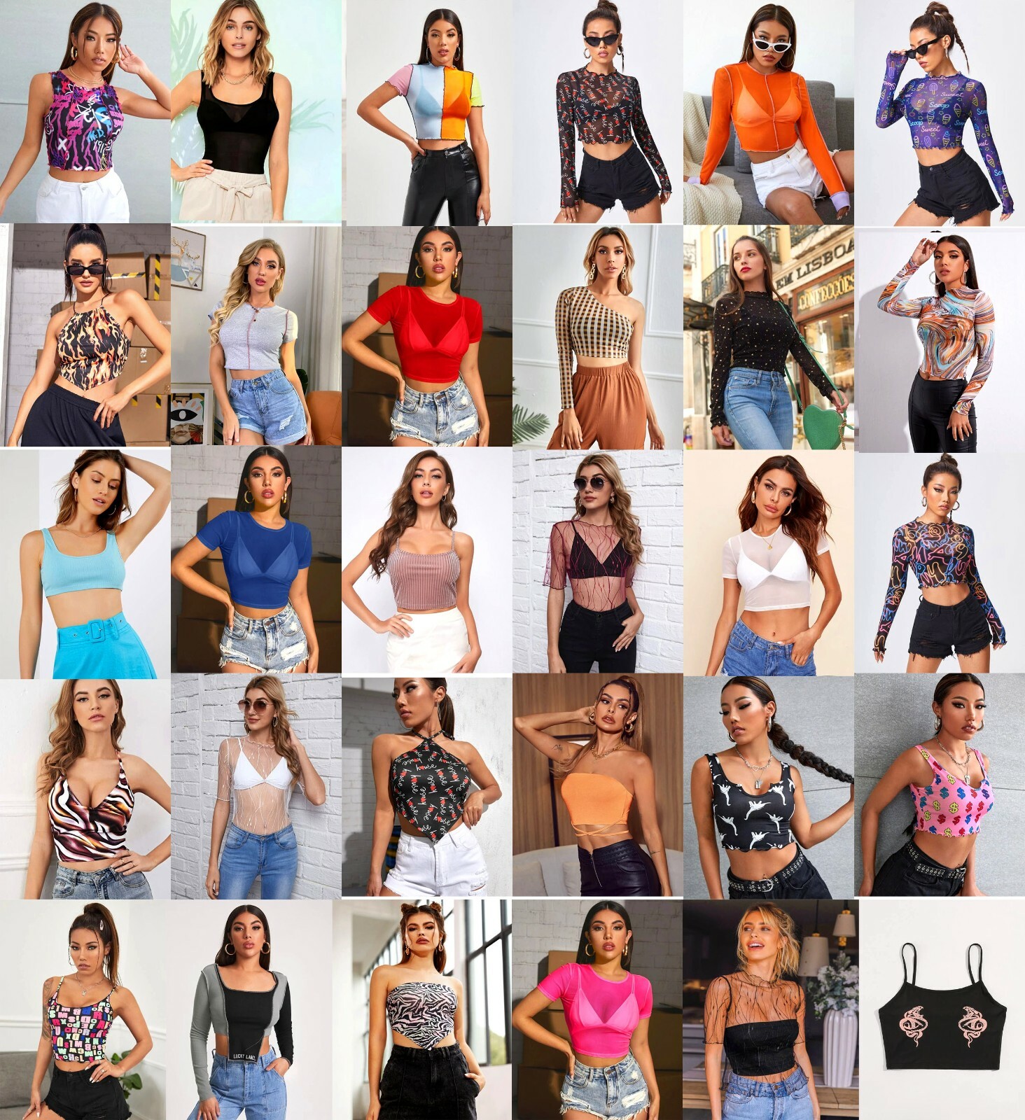 Wholesale Lots 15, 75 Pcs Women Clothing Tops Pants Skirts Lingerie S M L XL