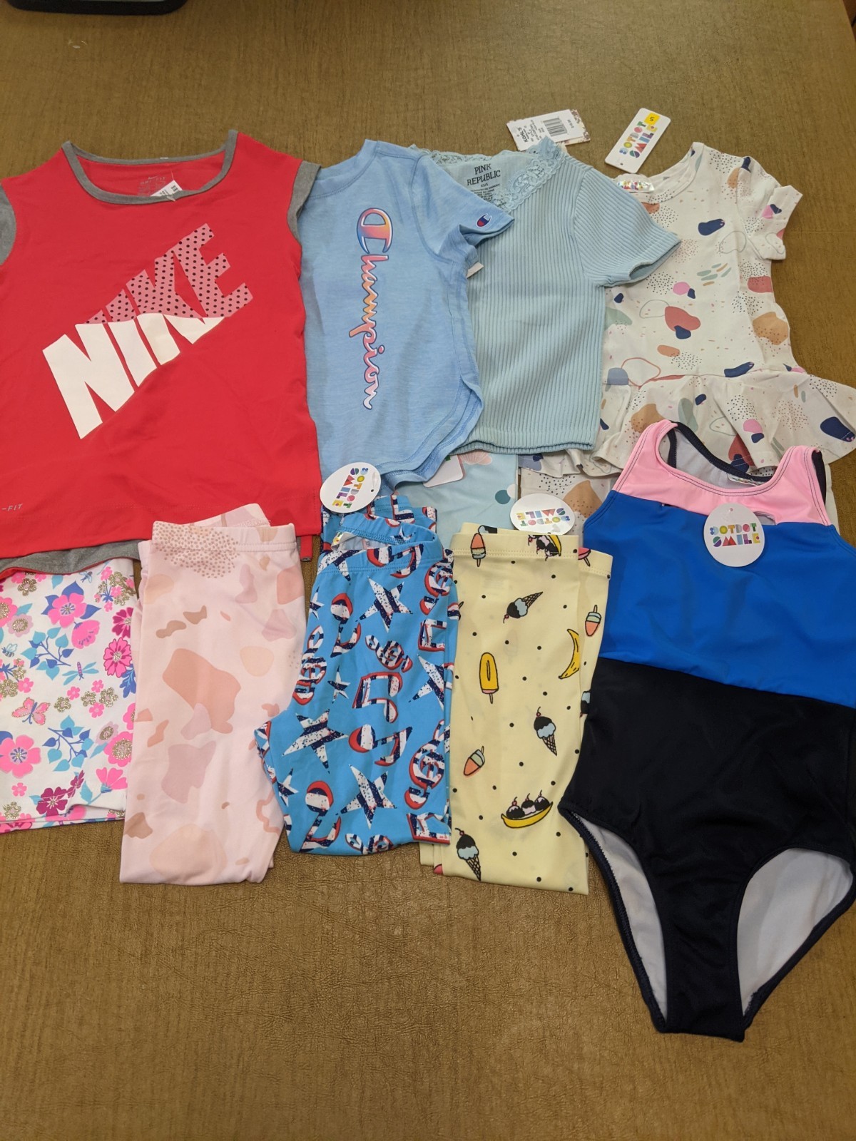Girls Size 5/6 DotDot Smile And More 10 Piece Summer Bundle New