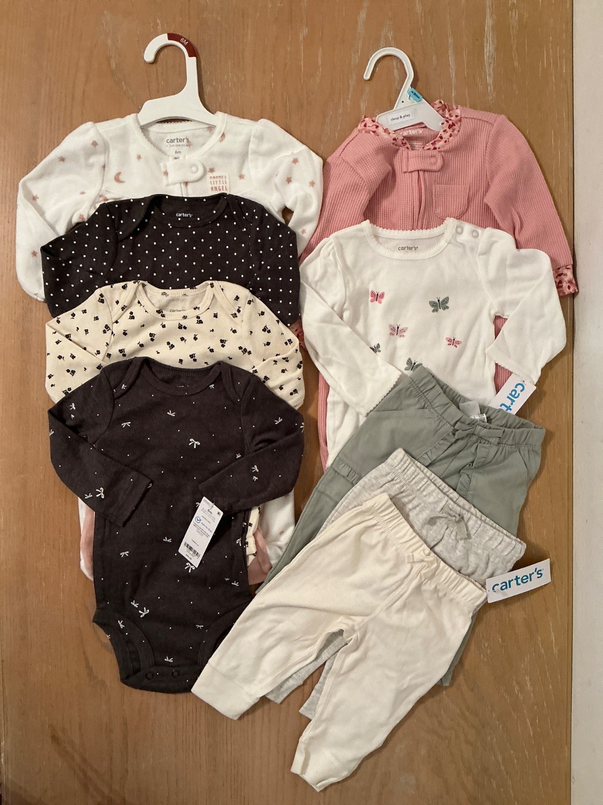 New! Carter&rsquo;s Infant Girls Clothing Lot of 9 Size 6 Months