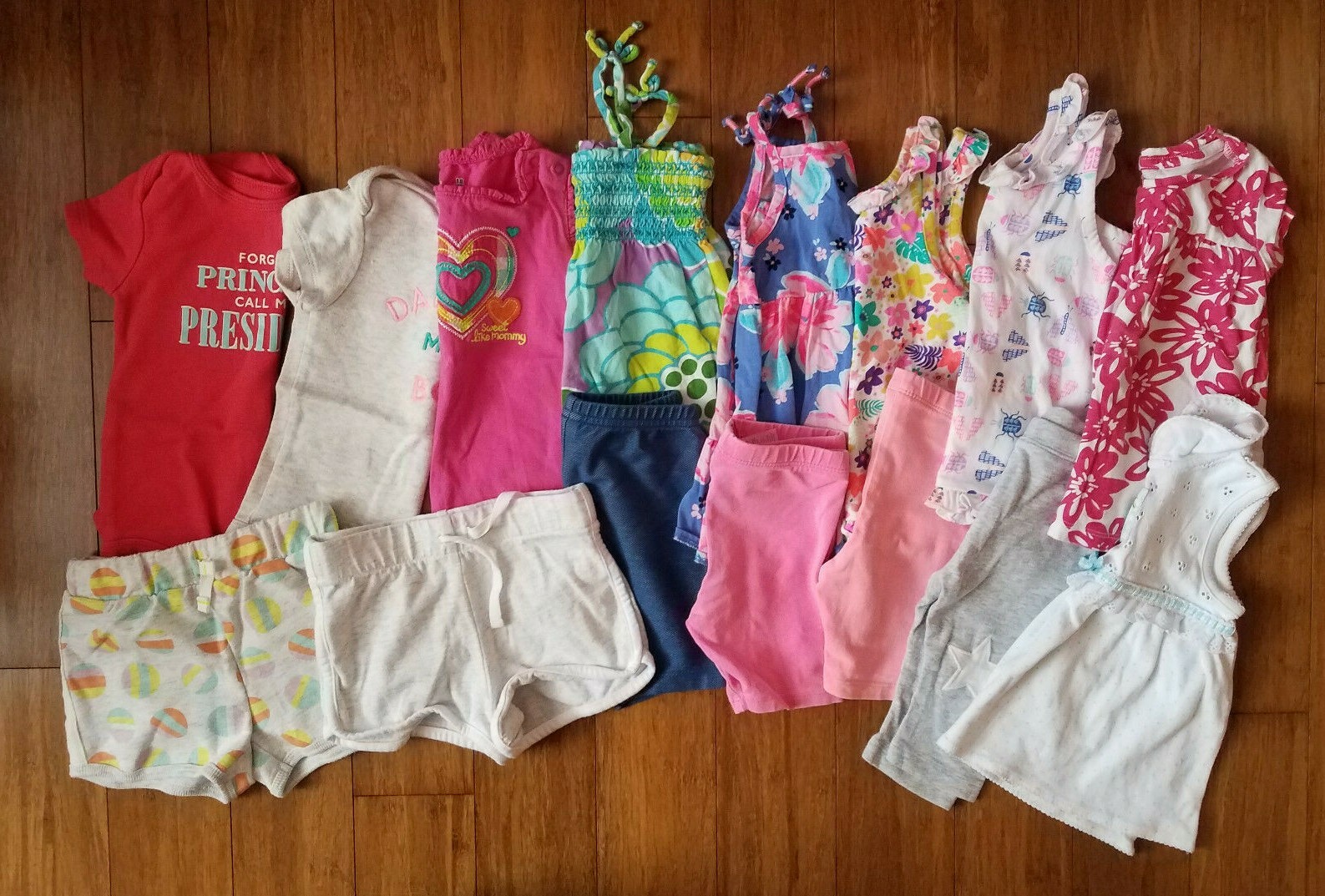 Gap Carter&rsquo;s OshKosh Baby girl clothes tops shorts tanks 12-18 18 months