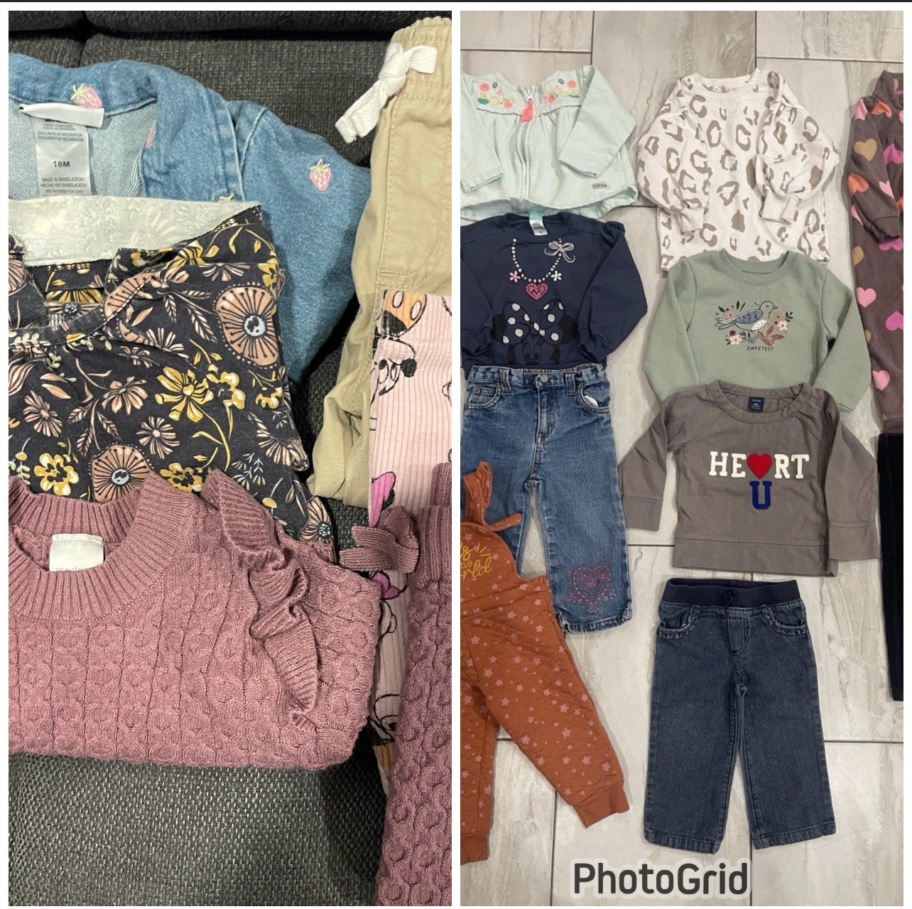 Lot Of 16 Toddler Girls 18-24 Months…Mixed Brands Baby Gap, Carter’s Ect..