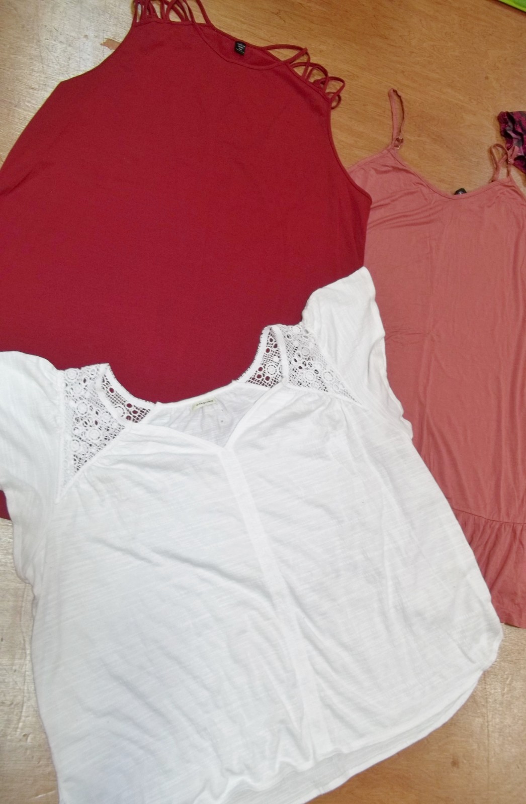 5 Women’s Clothing Lot Size 3XL- 3 DRESSES 2 tops blouses purple floral white