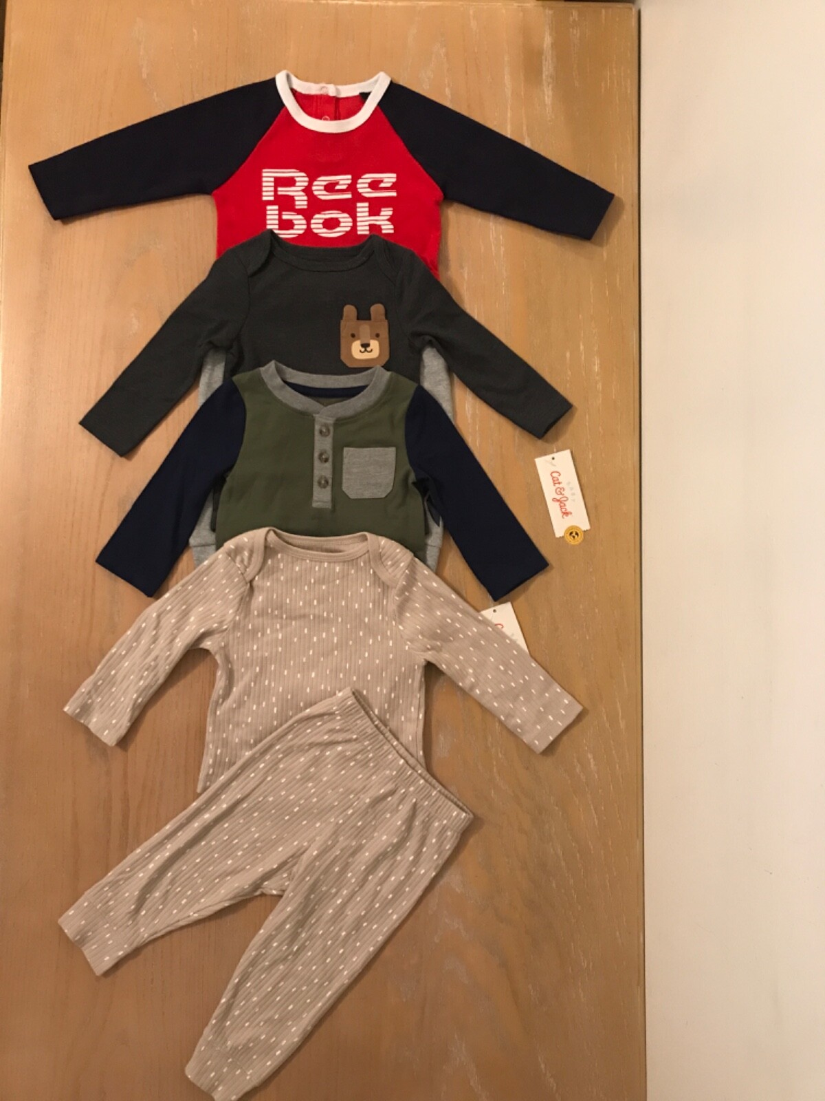 Reebok, Cat & Jack, Cloud Island, Infant Boys Clothing Lot of 5 Size 6-9 Months
