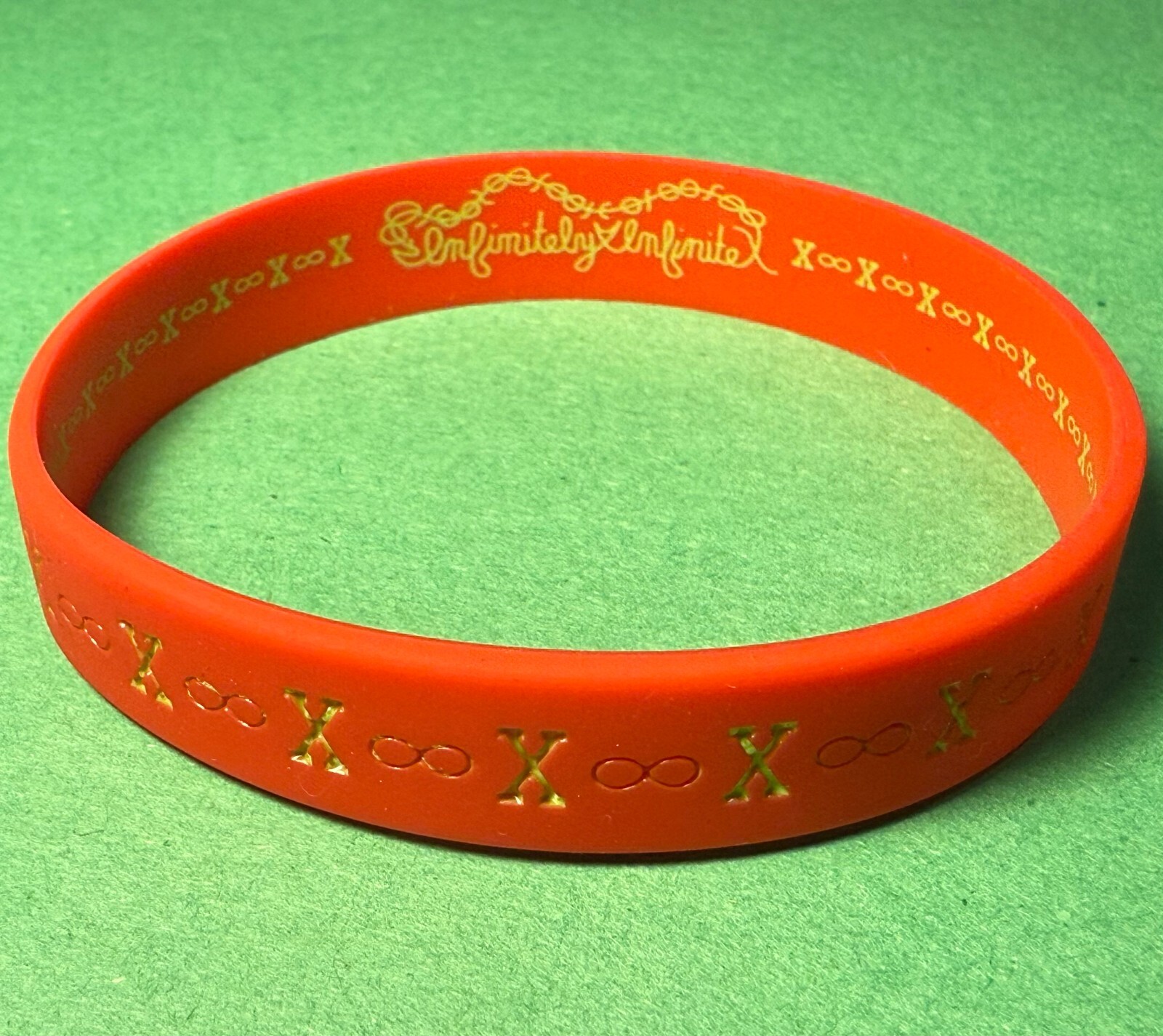 8&Prime;x2.5&Prime; Infinitely Infinite brand ∞x∞ infinite loop psalm 147:5 wristband