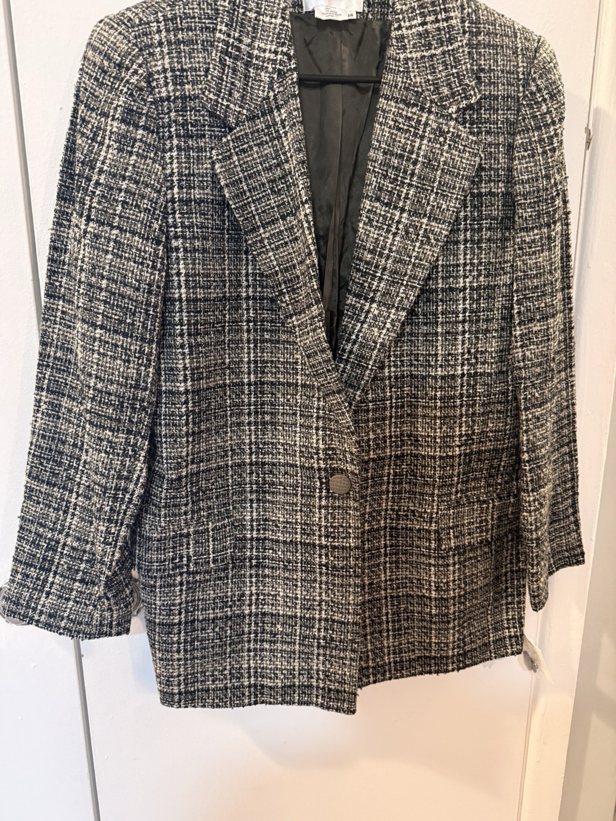 rafact Plaid Blazers Bulk Women Adult Black White Pattern Multiple Pieces