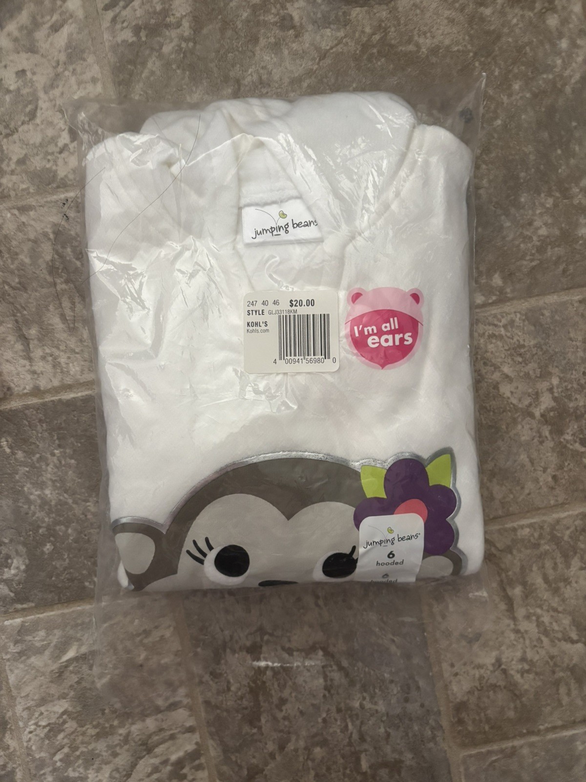 5 piece Bundle Jumping Beans Baby Girl 4 Cotton Tops + hoodie Size 6 NWT