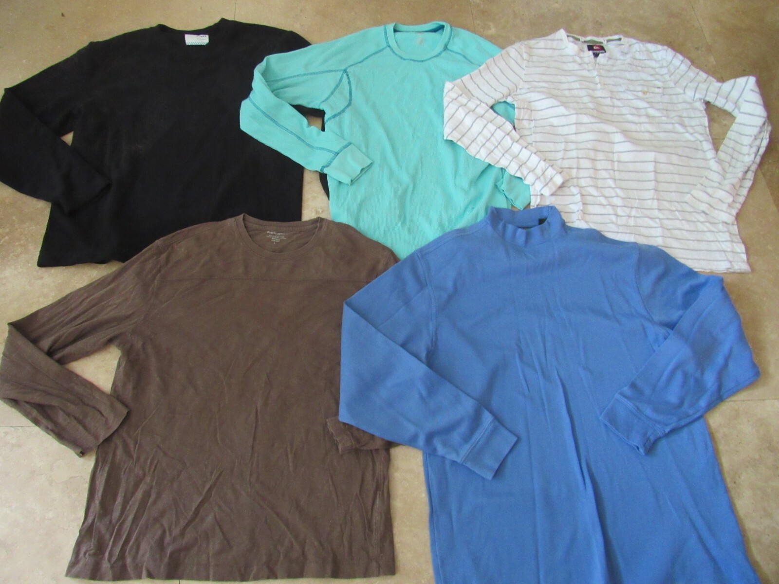 Lot, 5 mens M, medium long sleeved tops, shirts, Banana Republic, Quicksilver