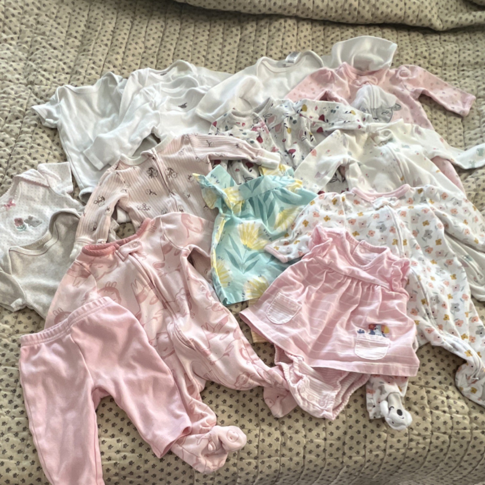 Carter&rsquo;s Gerber GAP Child of Mine Baby Girl 0-3M/3M Cotton Clothing Lot of 17