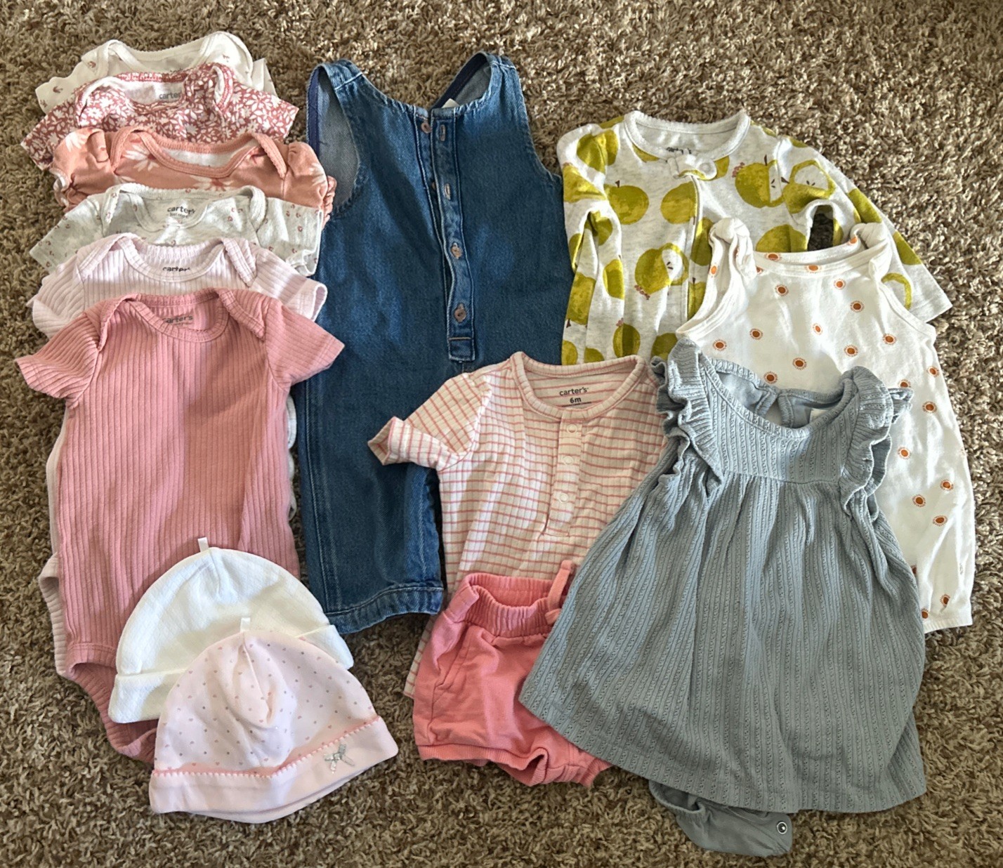Carter&rsquo;s & Others Infant Girls Clothing Lot of 14 Size 6 Months
