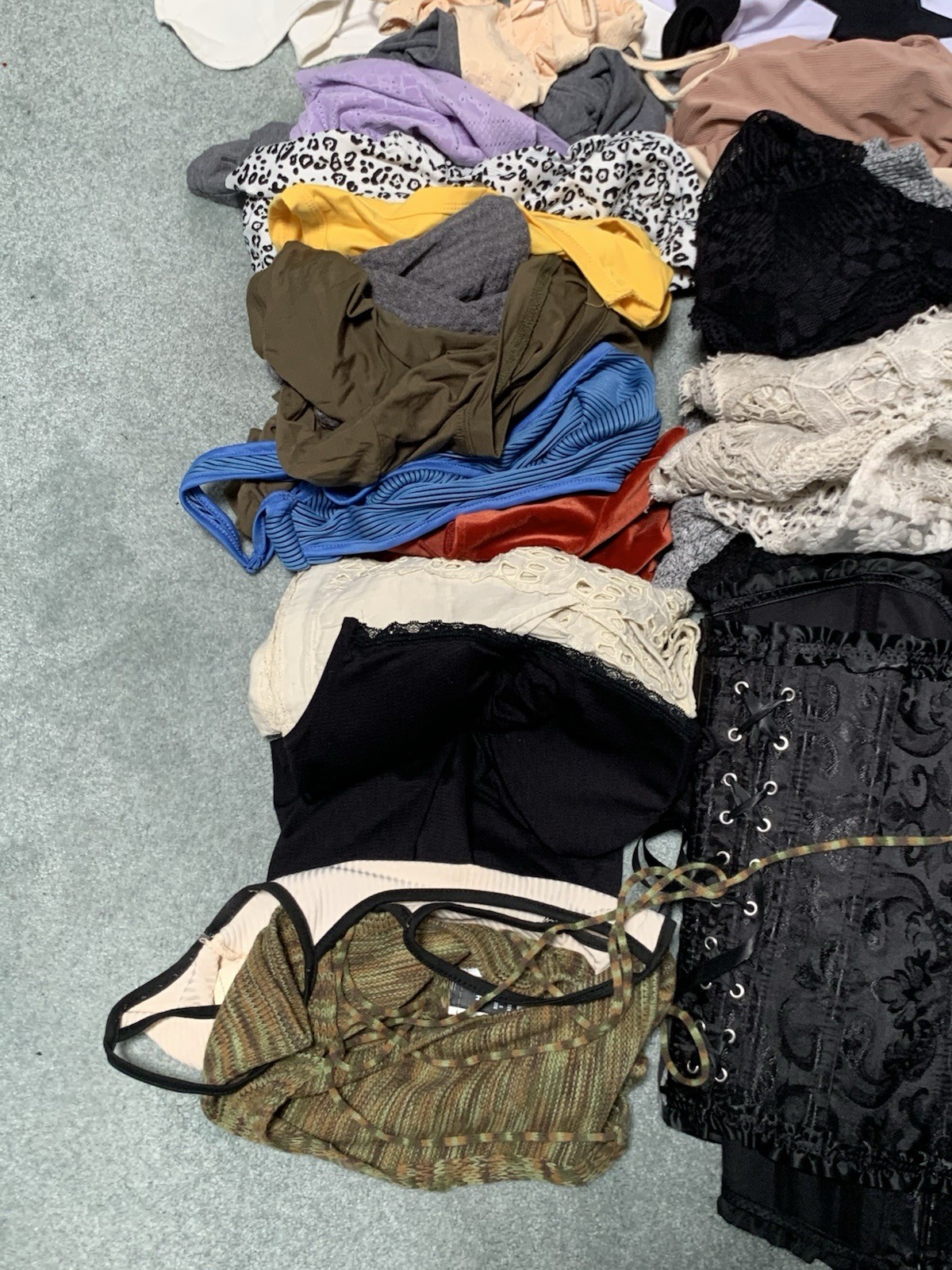 50 SHEIN XS Mixed Clothing Lot Multicolor Lace Animal Print, extra small