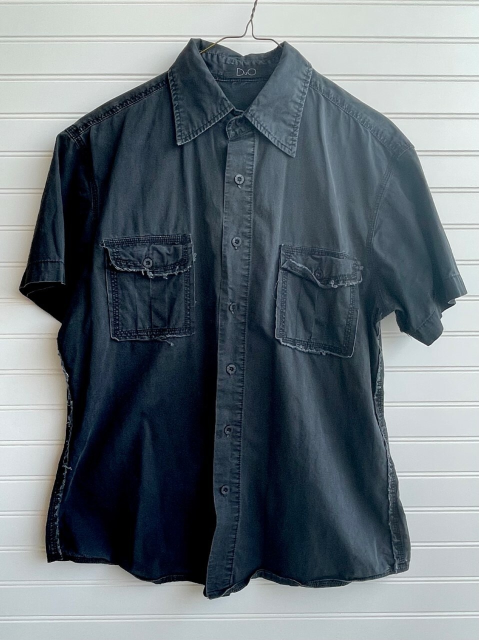 DUO Outdoor Cargo Shirt BLACK EMBROIDERED LARGE