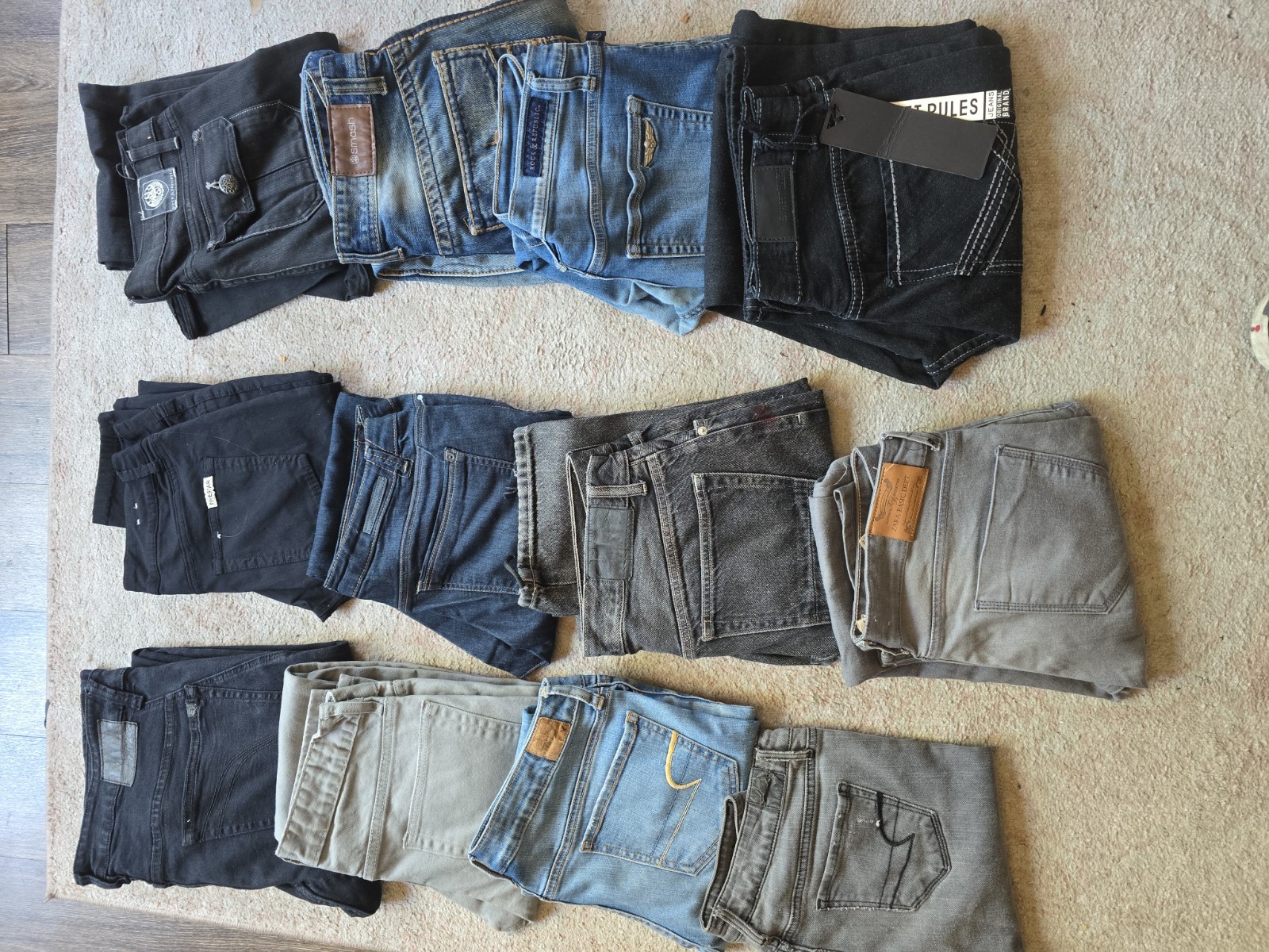 Mixed Jeans Lot 12pc Reseller Wholesale Rock Republic AE Fox Zara NWT Excellent