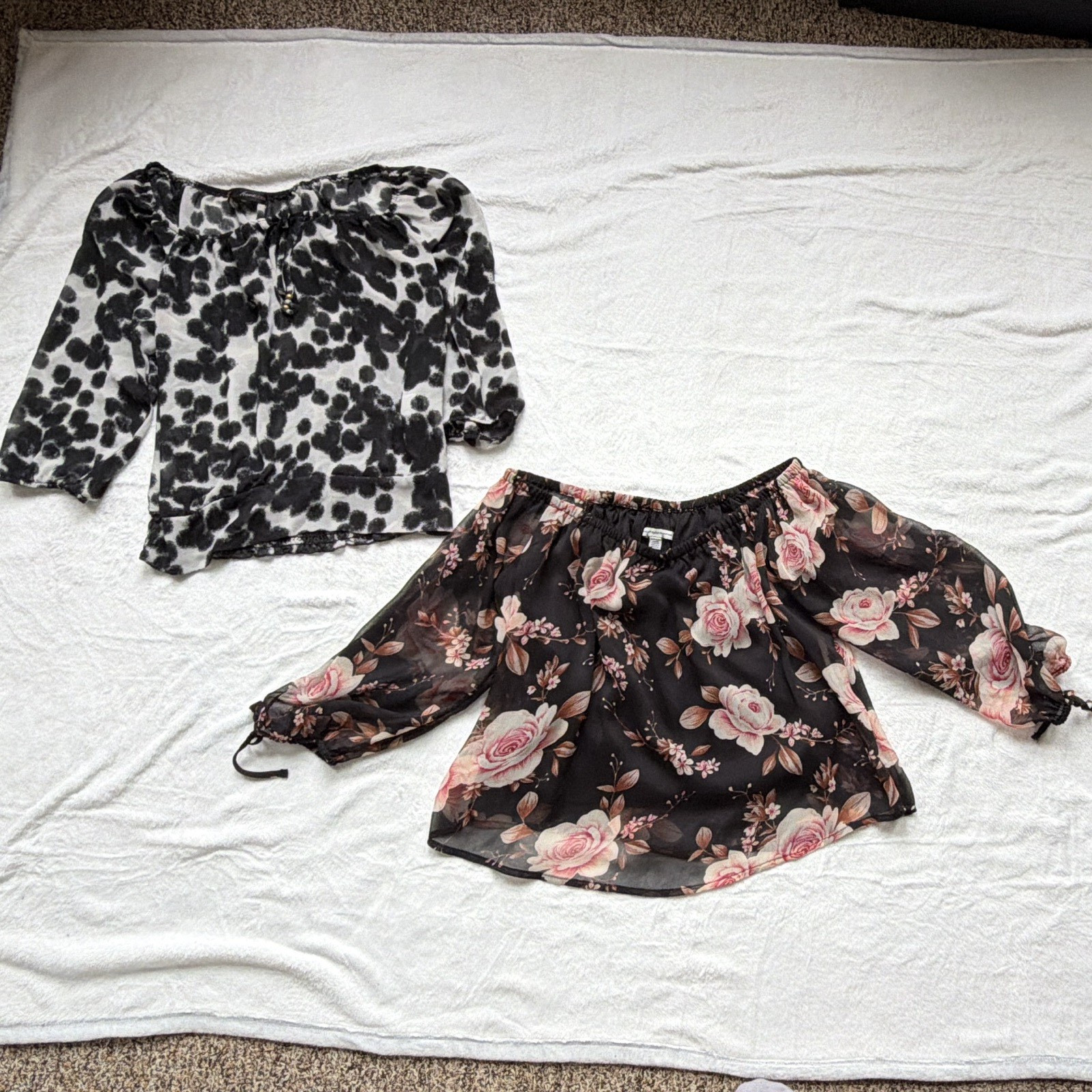 American Eagle Outfitters HeartSoul Women’s S Tops Lot of 2 Floral Leopard