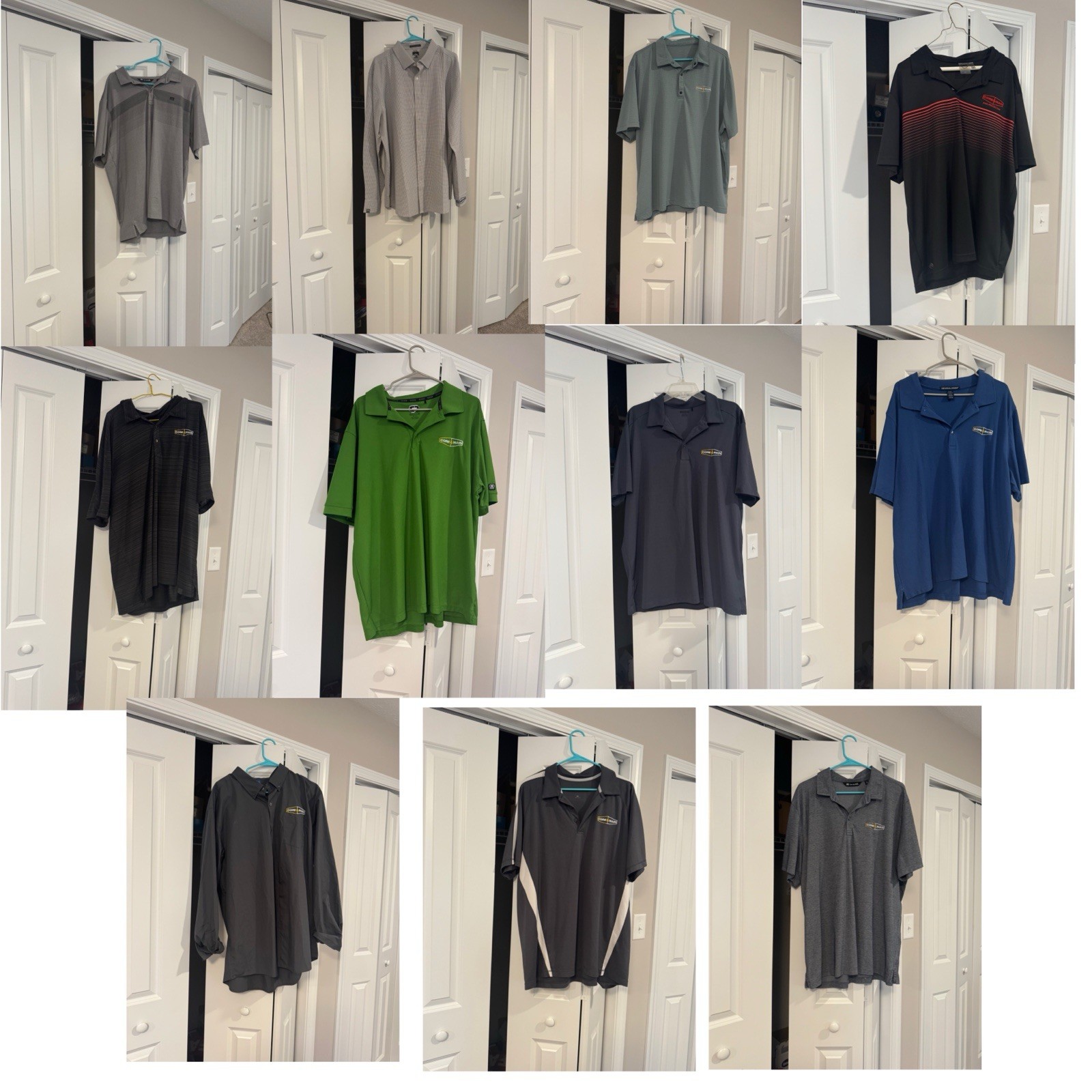 LOT OF 18 2XL CORE AND MAIN BRANDED SHIRTS And JACKETS